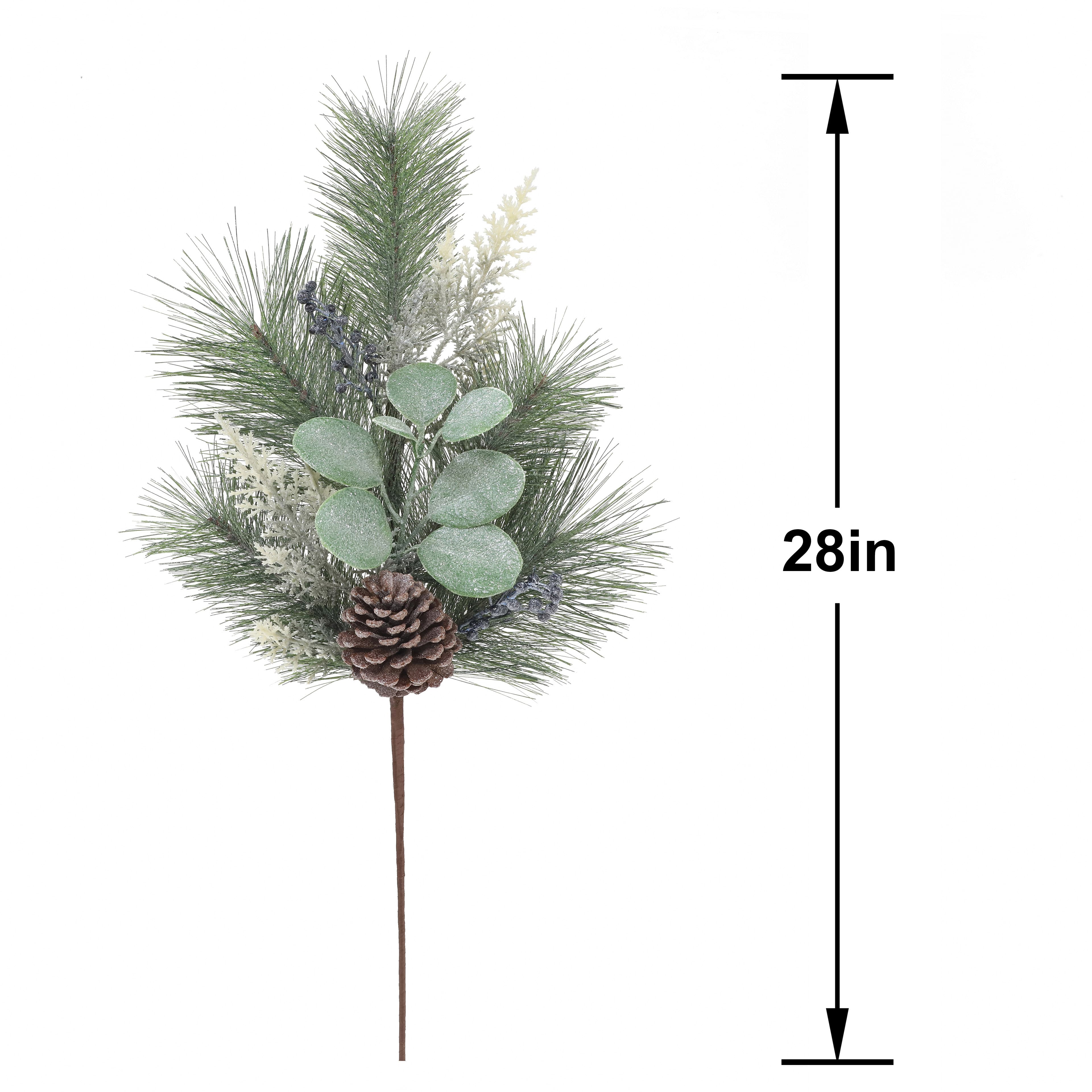 28&#x22; Icy Pine, Eucalyptus &#x26; Pinecone Stem by Ashland&#xAE;
