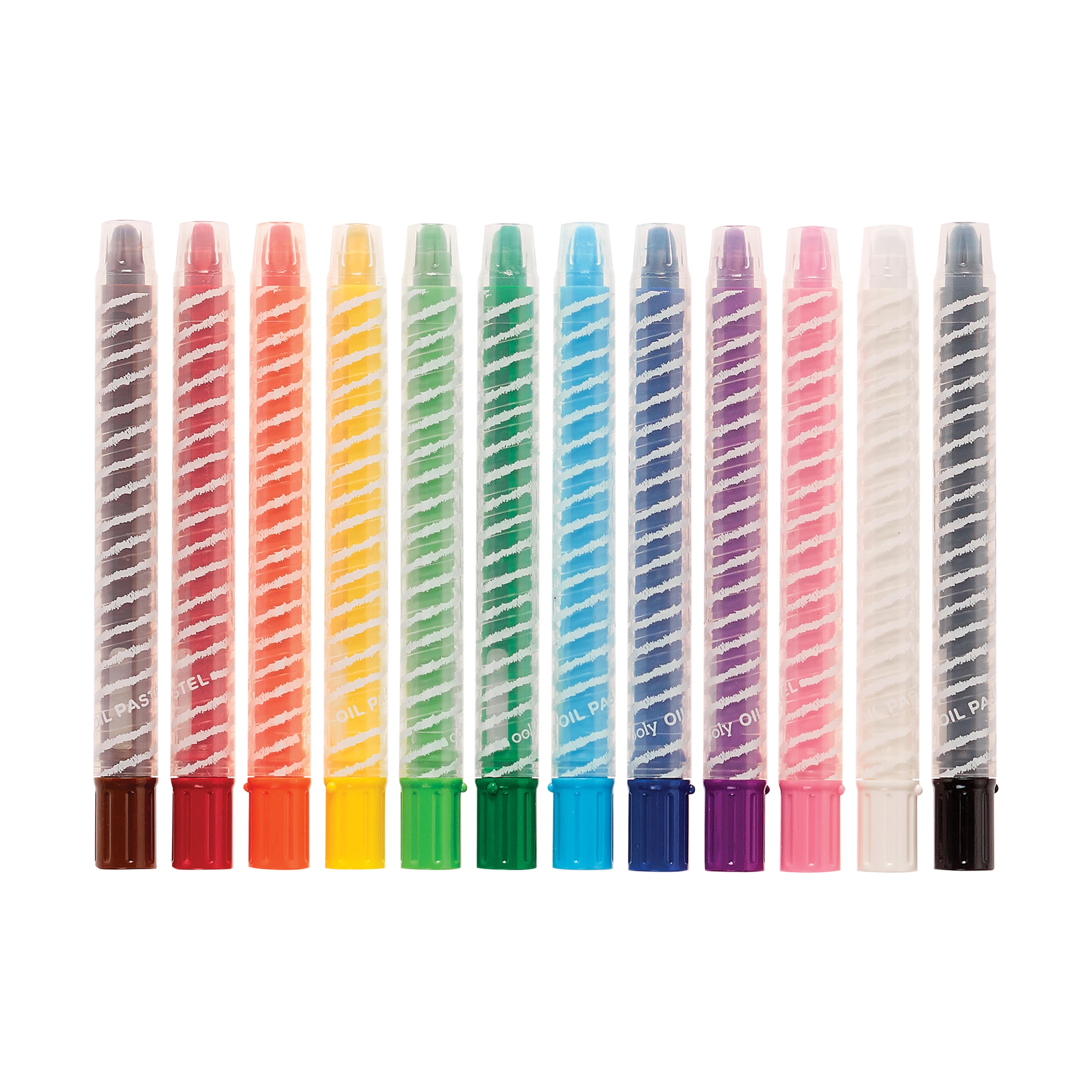 OOLY Twisty Stix Easy Twist Up Barrel Oil Pastels, 12ct.
