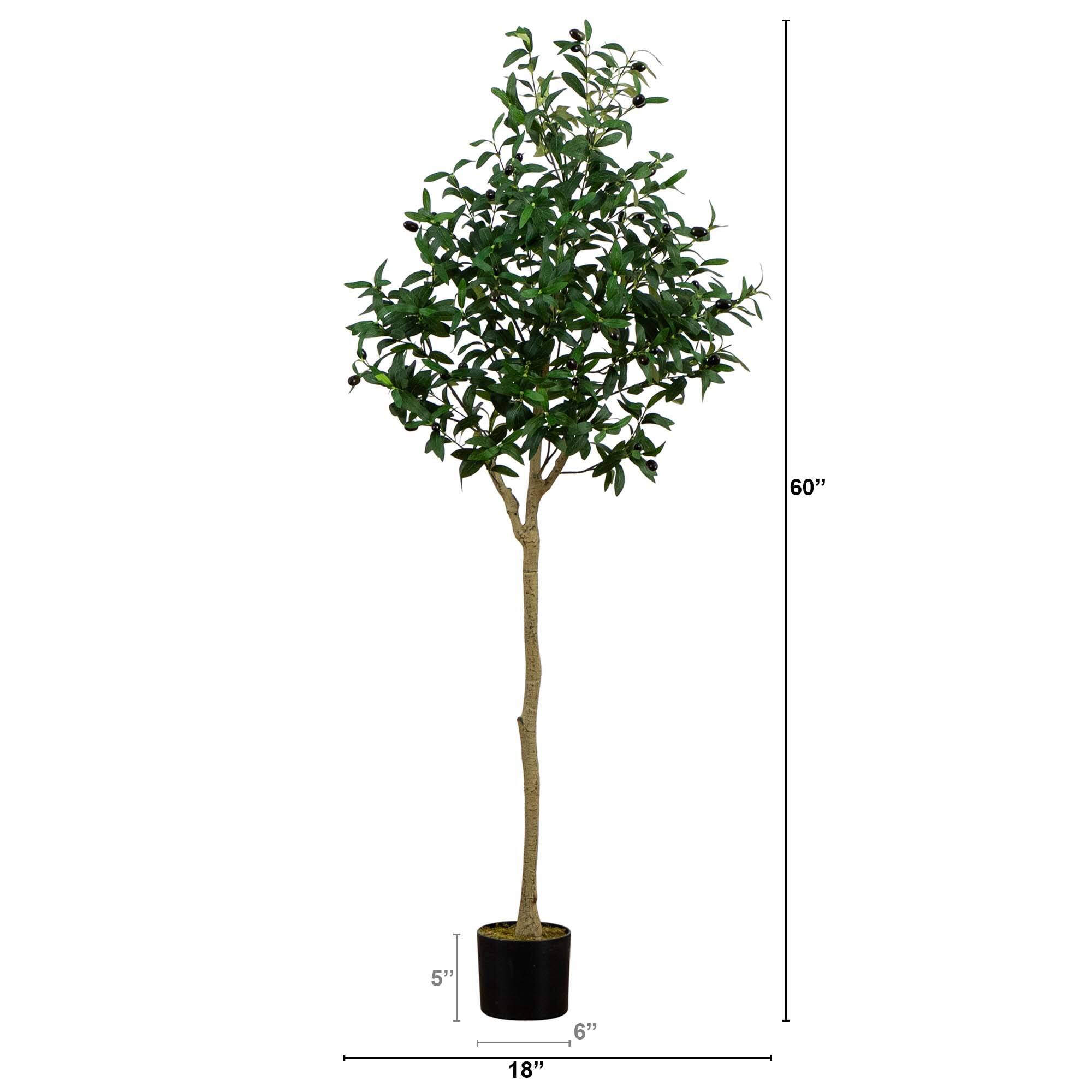 5ft. Potted Artificial Olive Tree