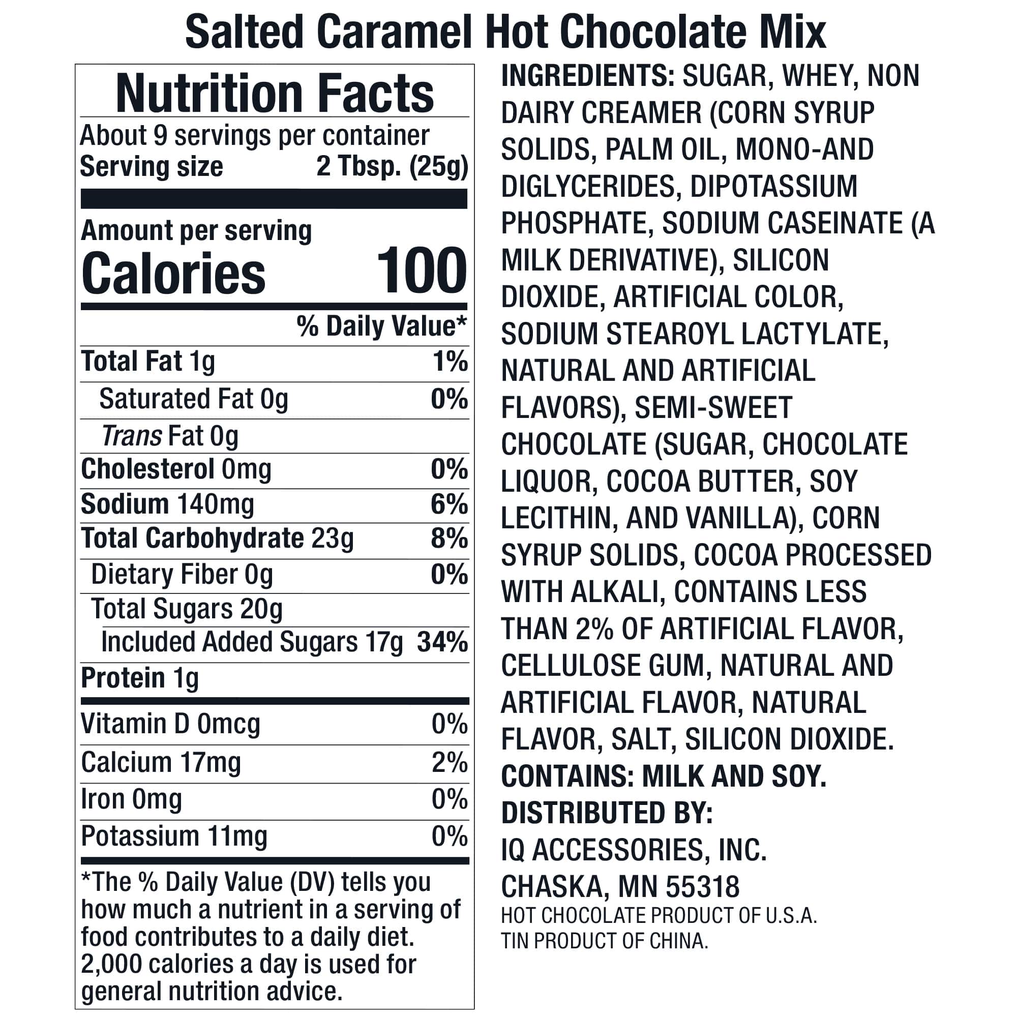 Assorted Hot Chocolate Tin, 1pc.