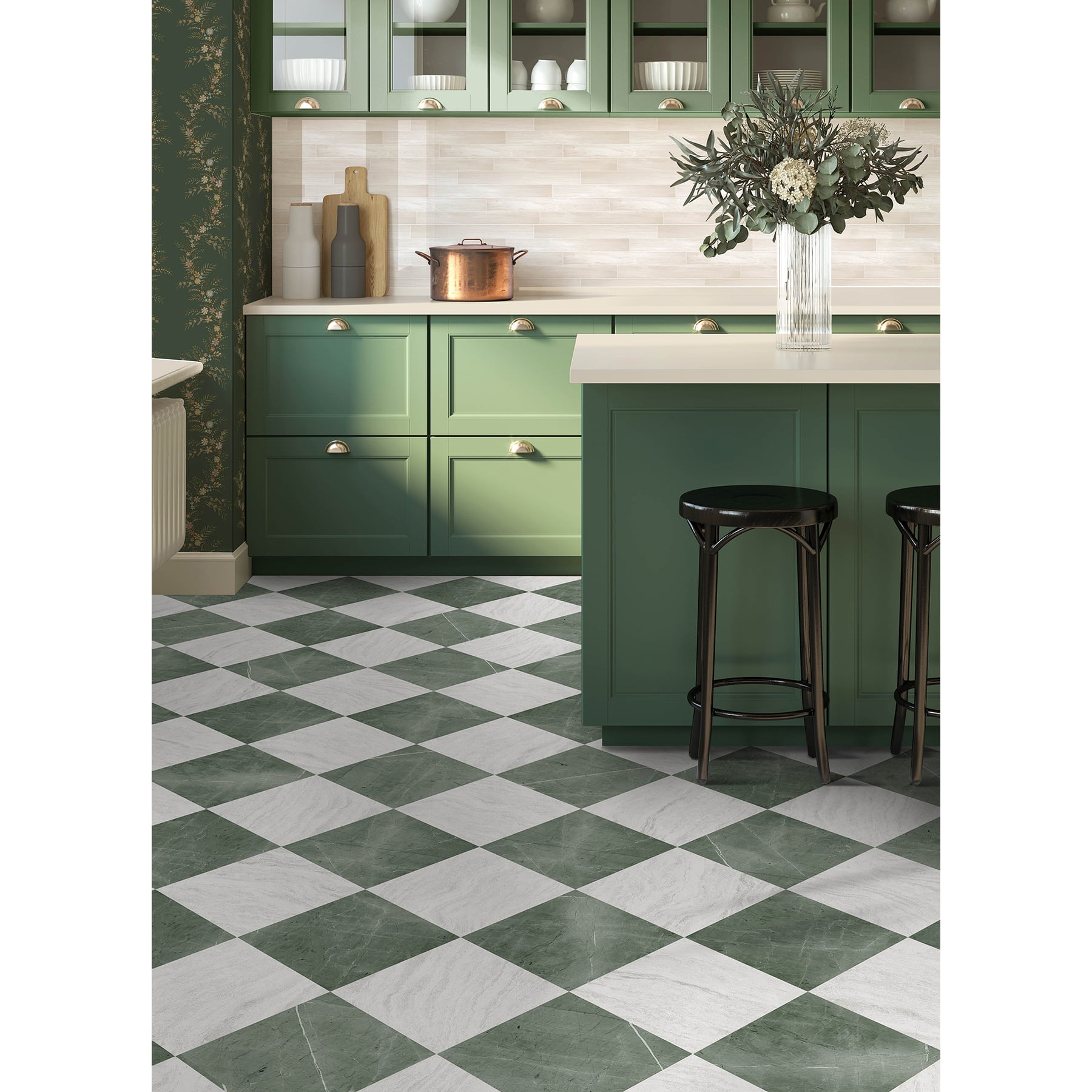 Chris Loves Julia Bonneville Peel &#x26; Stick Floor Tiles, 10ct.