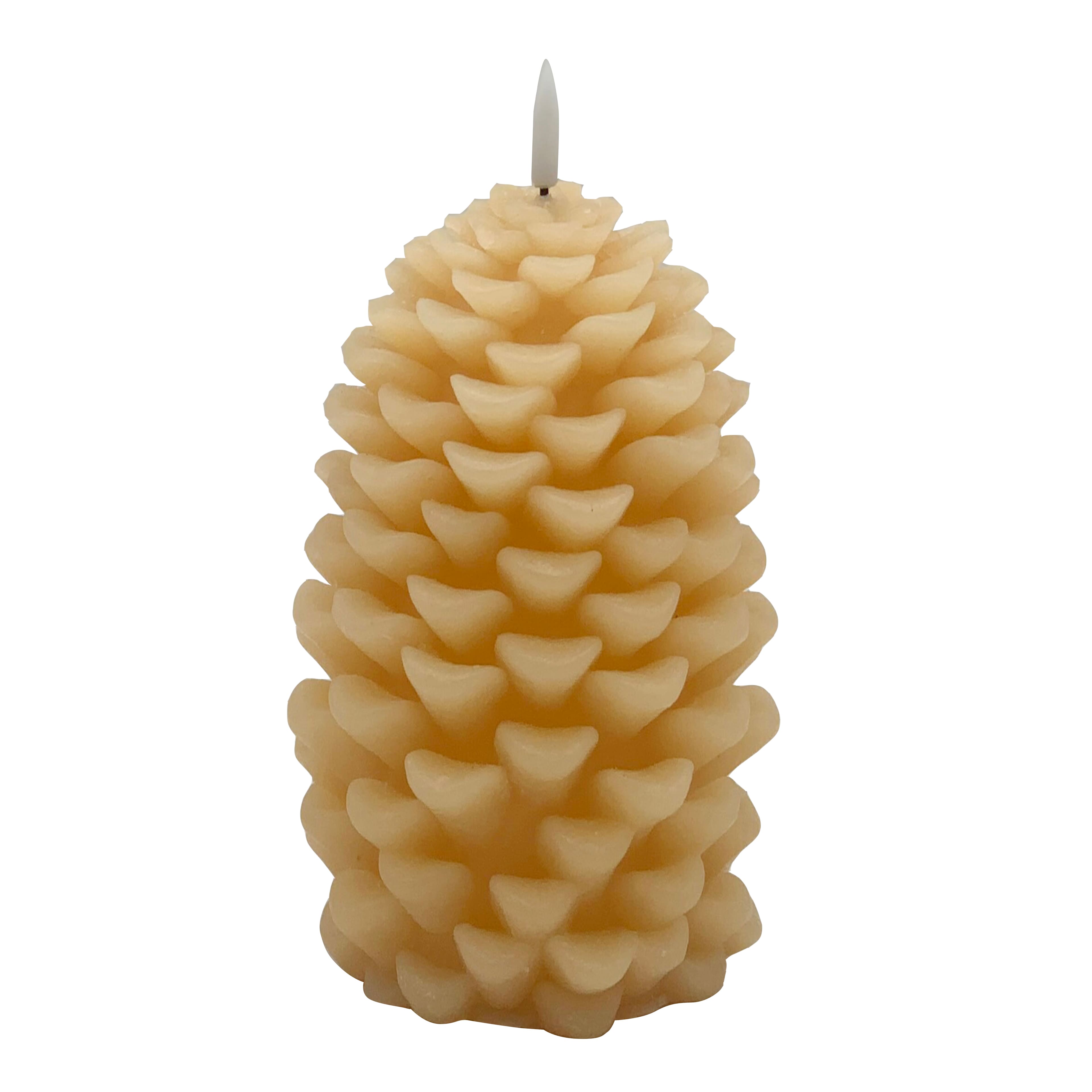 6&#x22; Yellow LED Pinecone Candle by Ashland&#xAE;