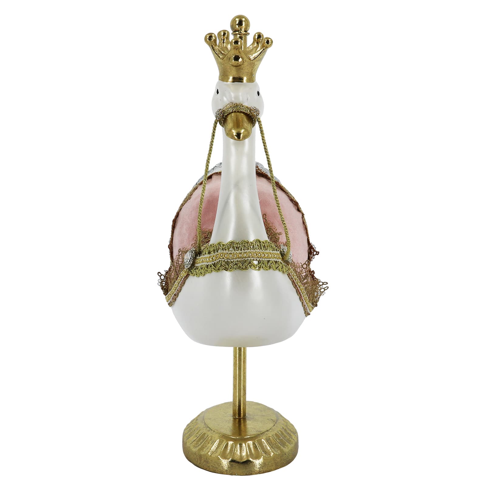 16.5&#x22; Carousel Swan with Crown Tabletop D&#xE9;cor by Ashland&#xAE;