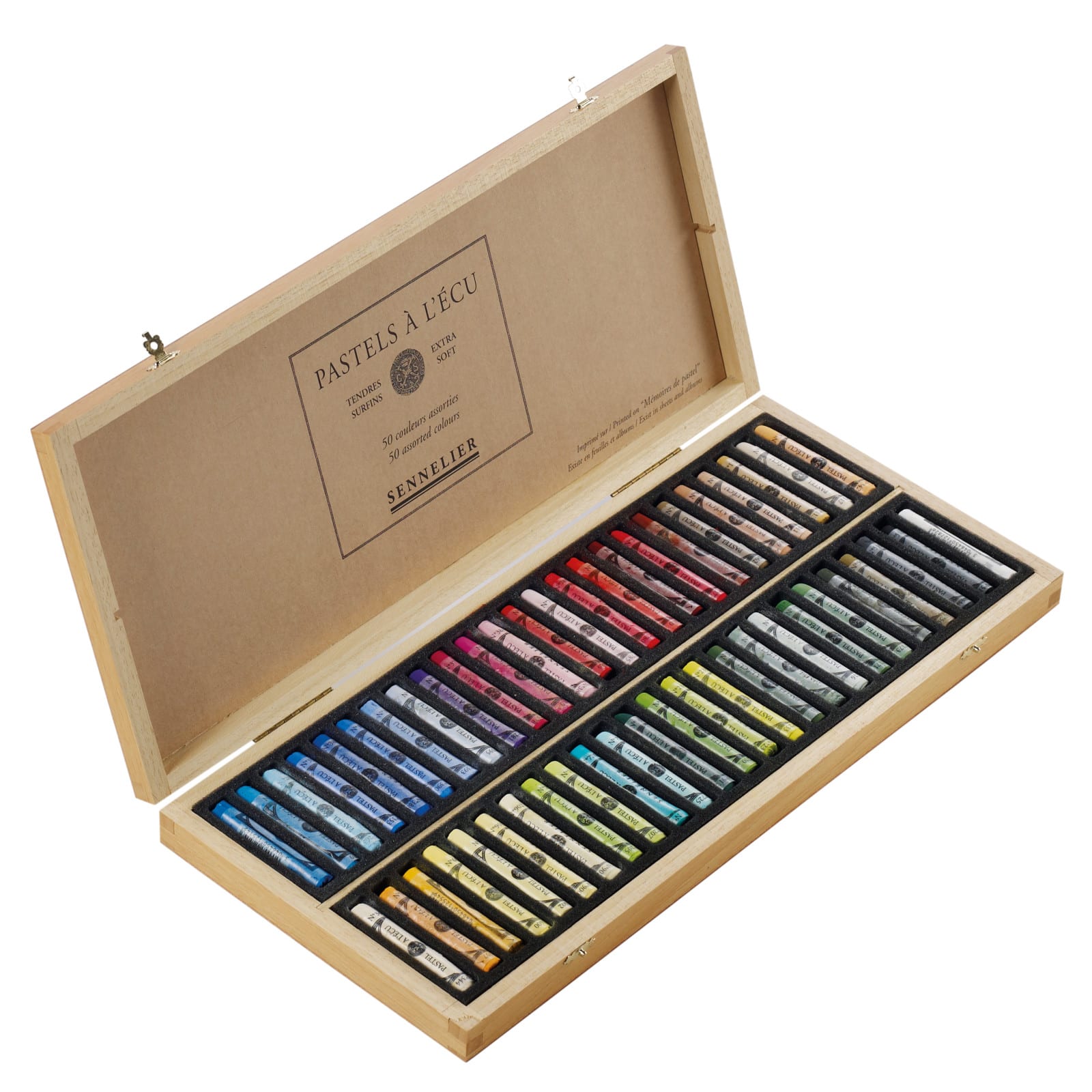 Sennelier Extra-Soft 50 Color Pastel Wooden Box Set