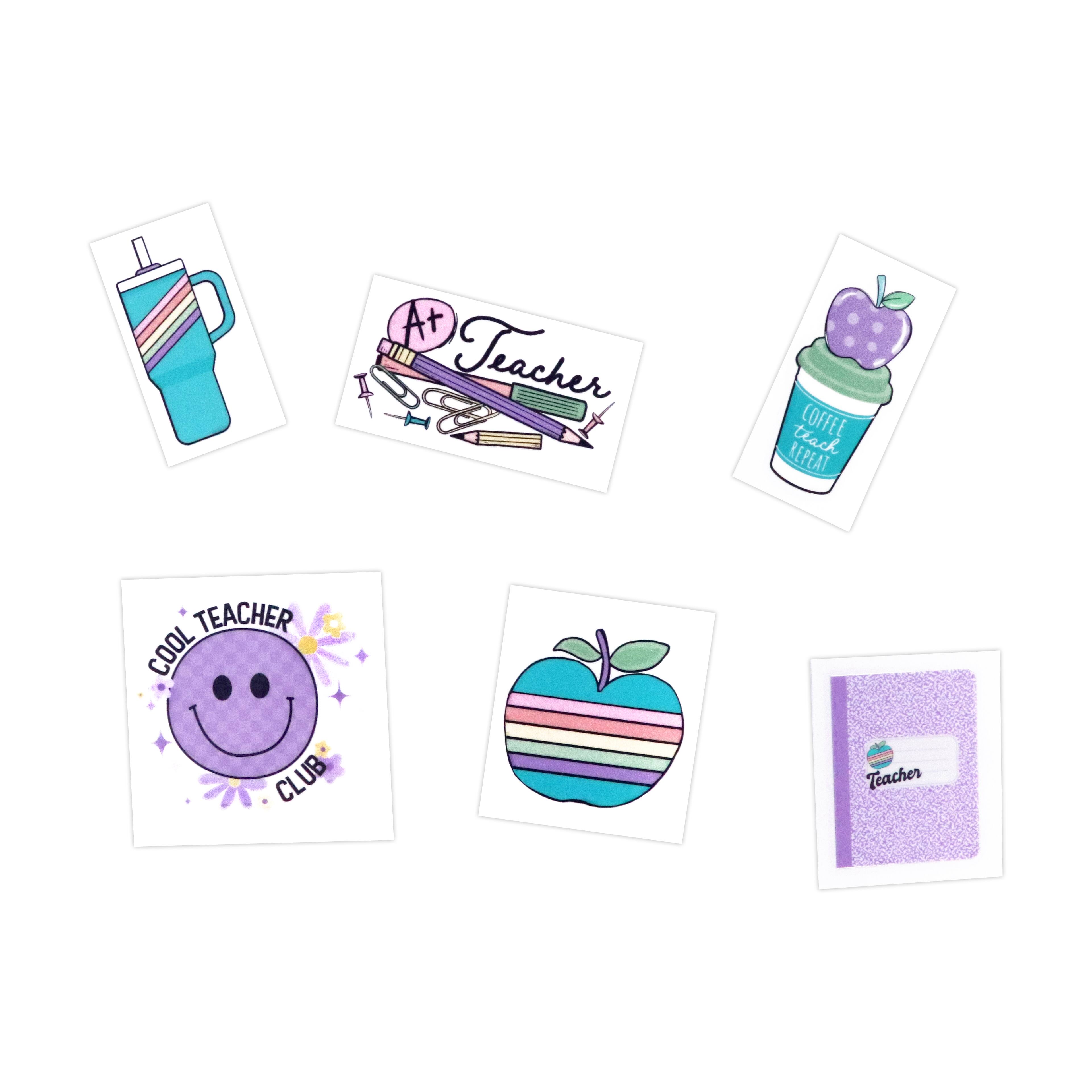 Purple Teacher Cold Transfer Stickers by Recollections™