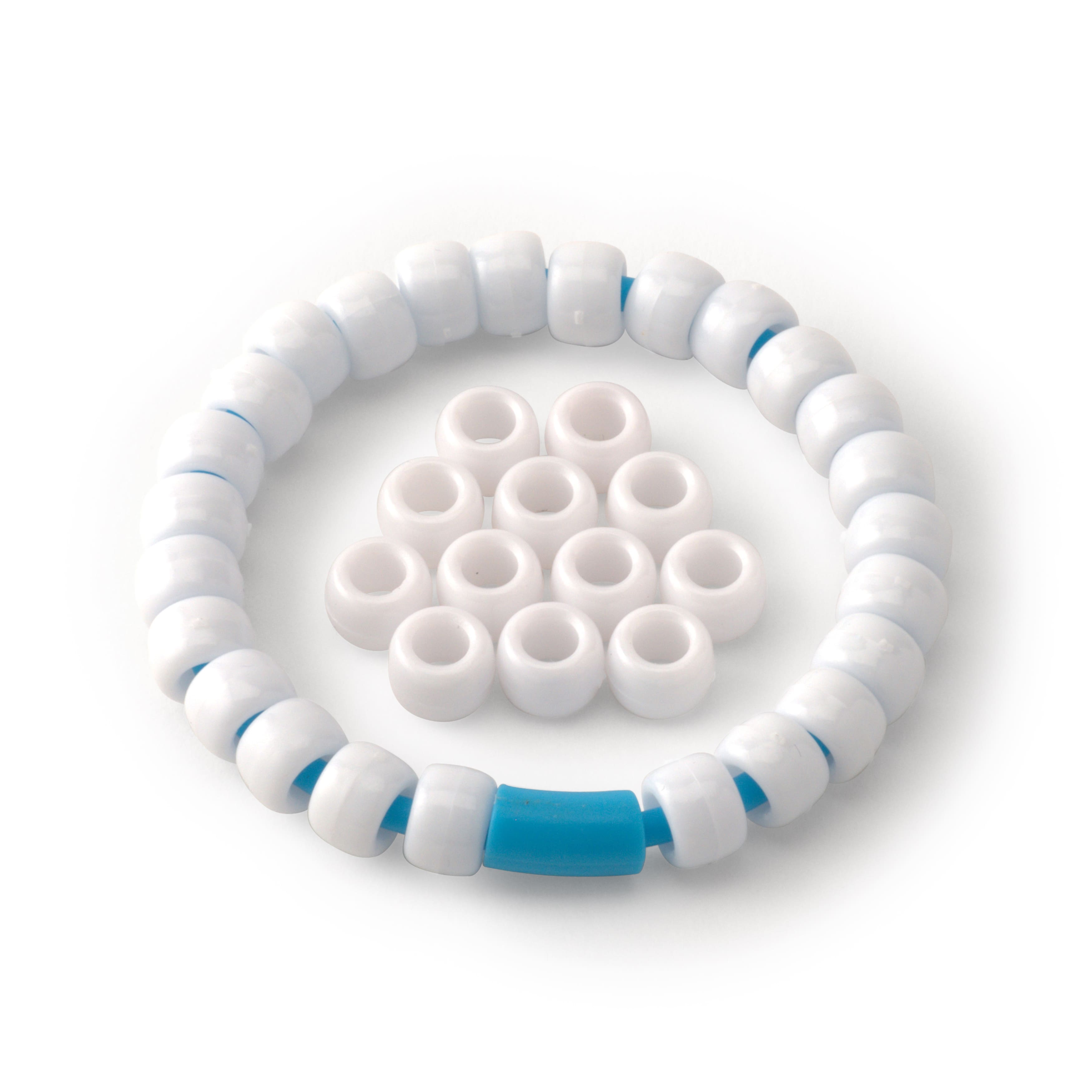 12 Packs: 580 ct. (6,960 total) Opaque Pony Beads By Creatology™, 6mm x 9mm