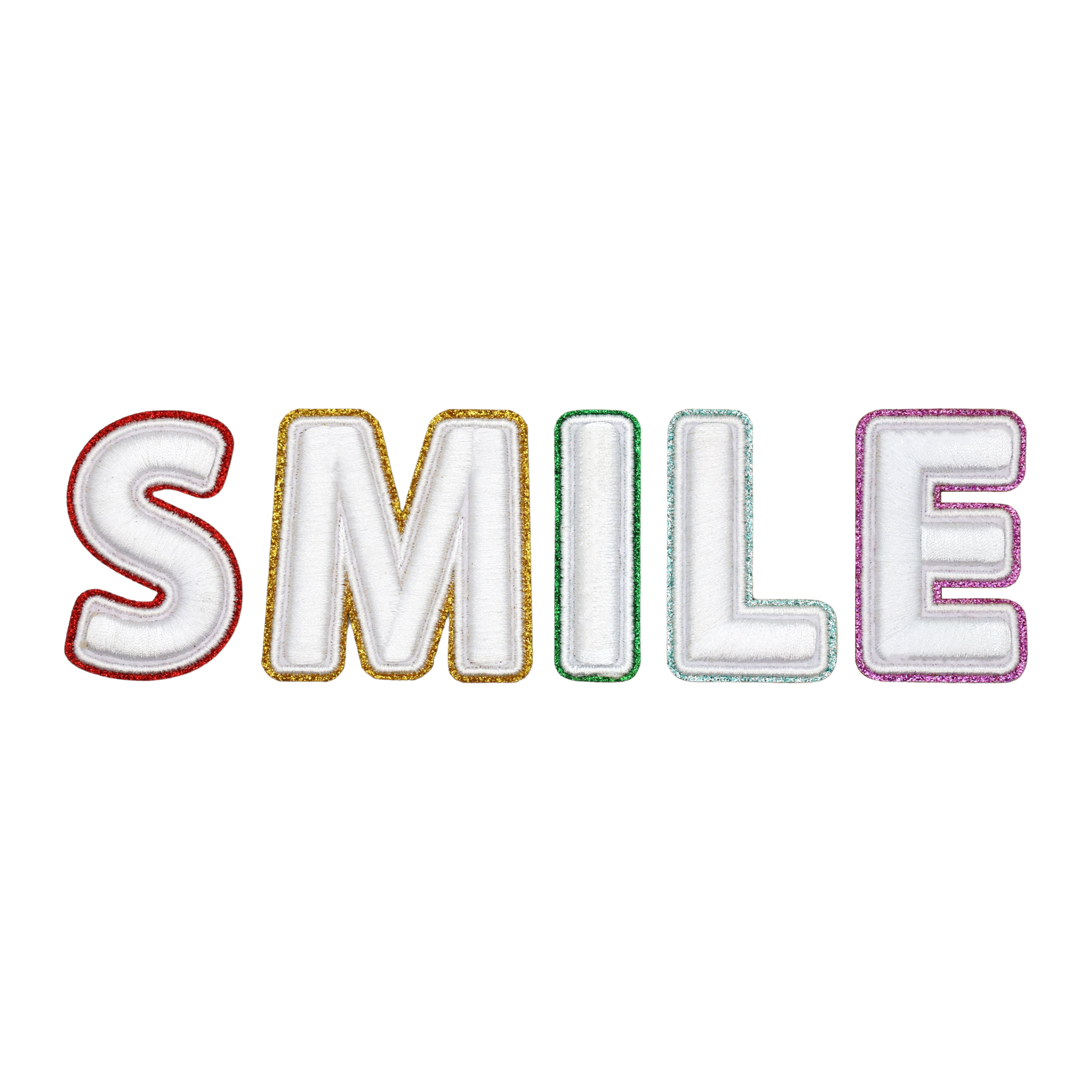 Glitter Smile Iron On Patch Set by Make Market&#xAE;