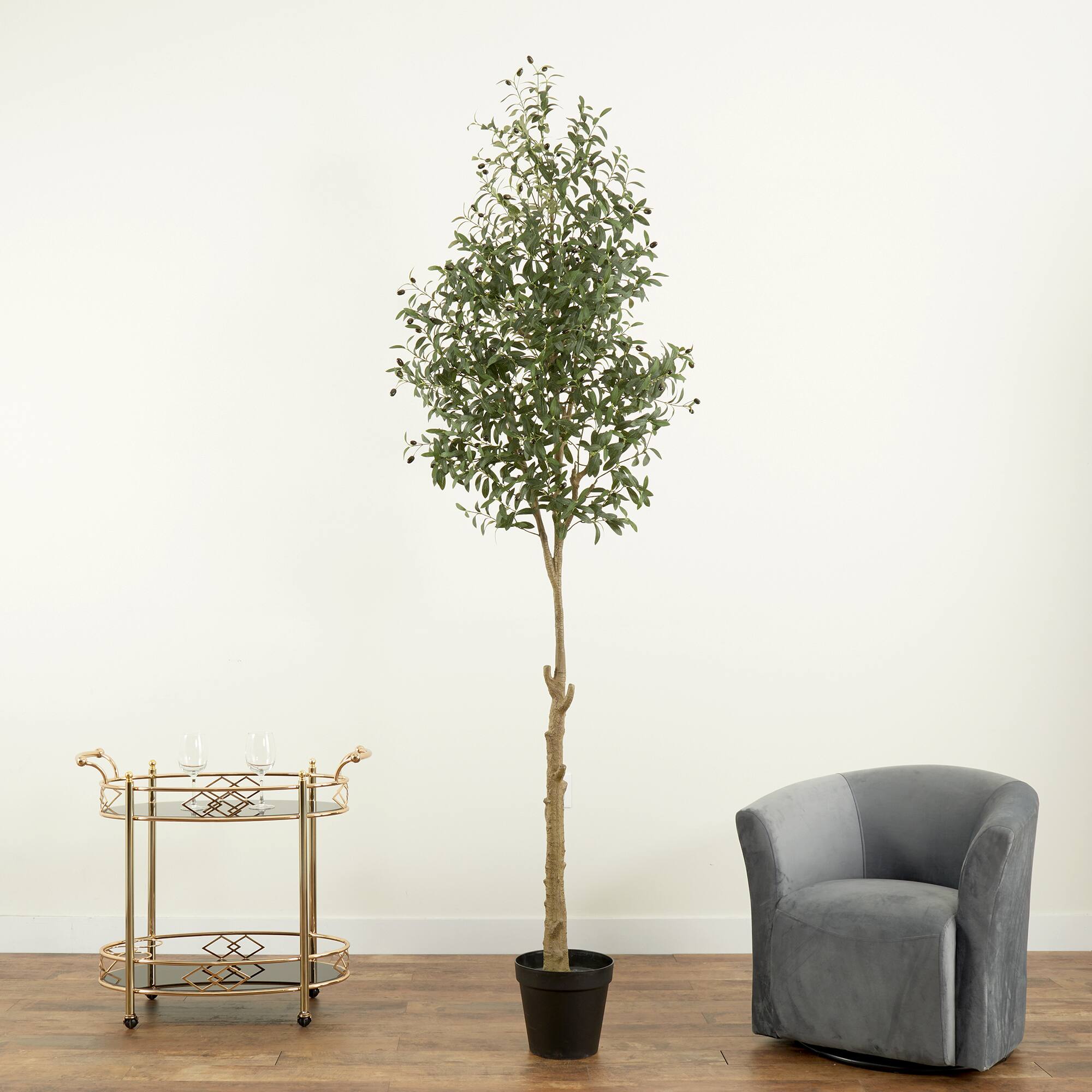 9ft. Potted Artificial Olive Tree