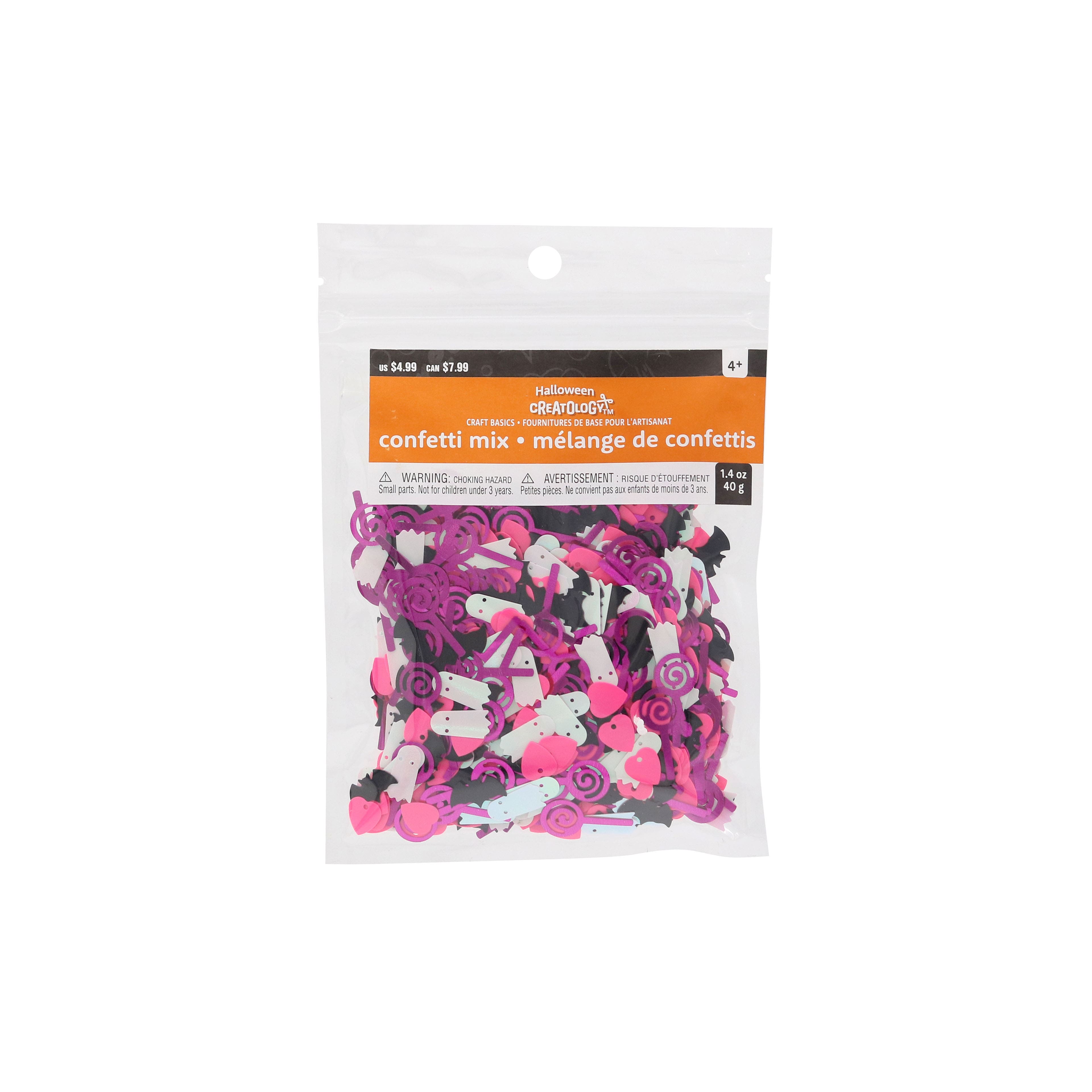 Pink &#x26; Black Confetti Mix by Creatology&#x2122;