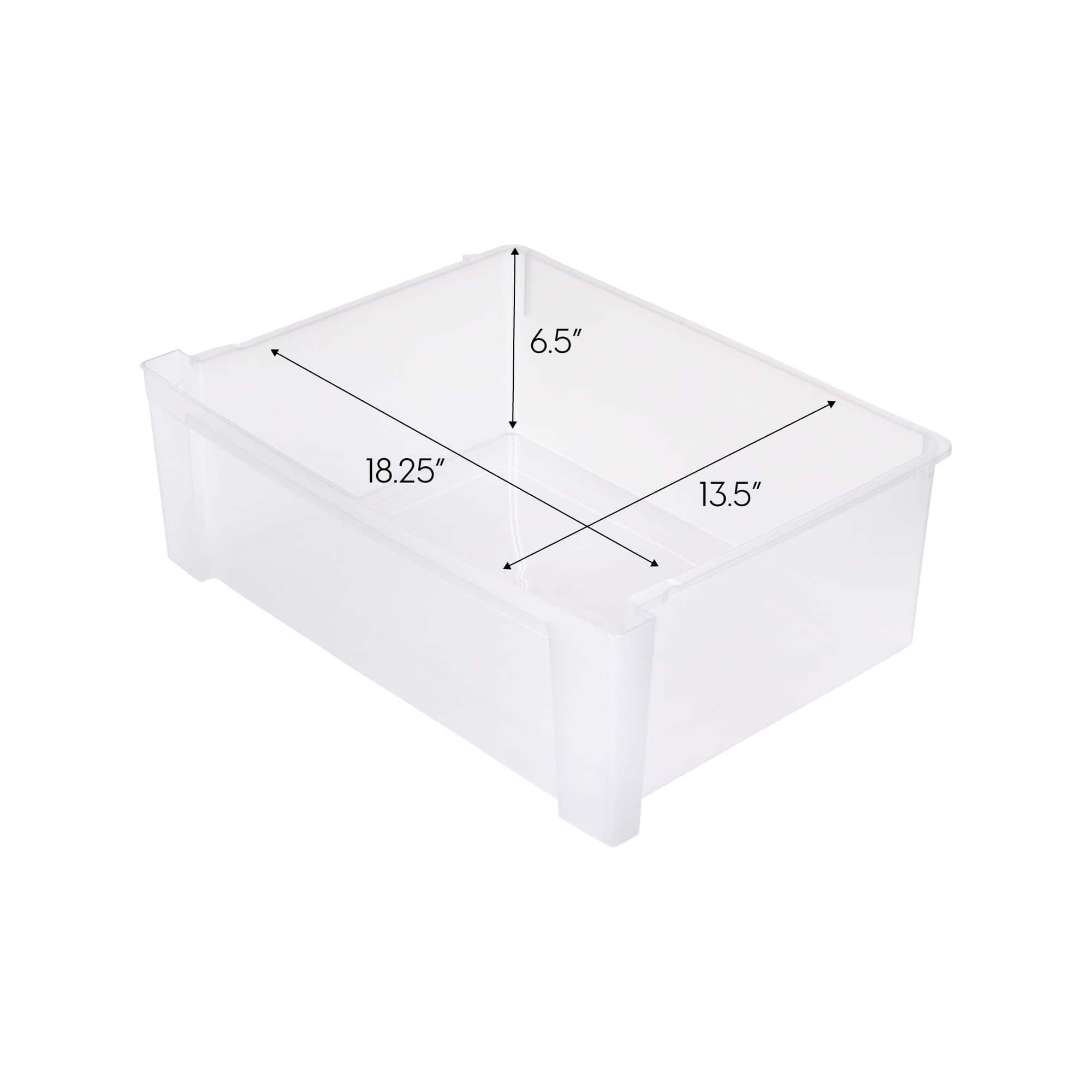 IRIS&#xAE; 29qt. Black &#x26; Clear Wide 3-Drawer Chests, 2ct.