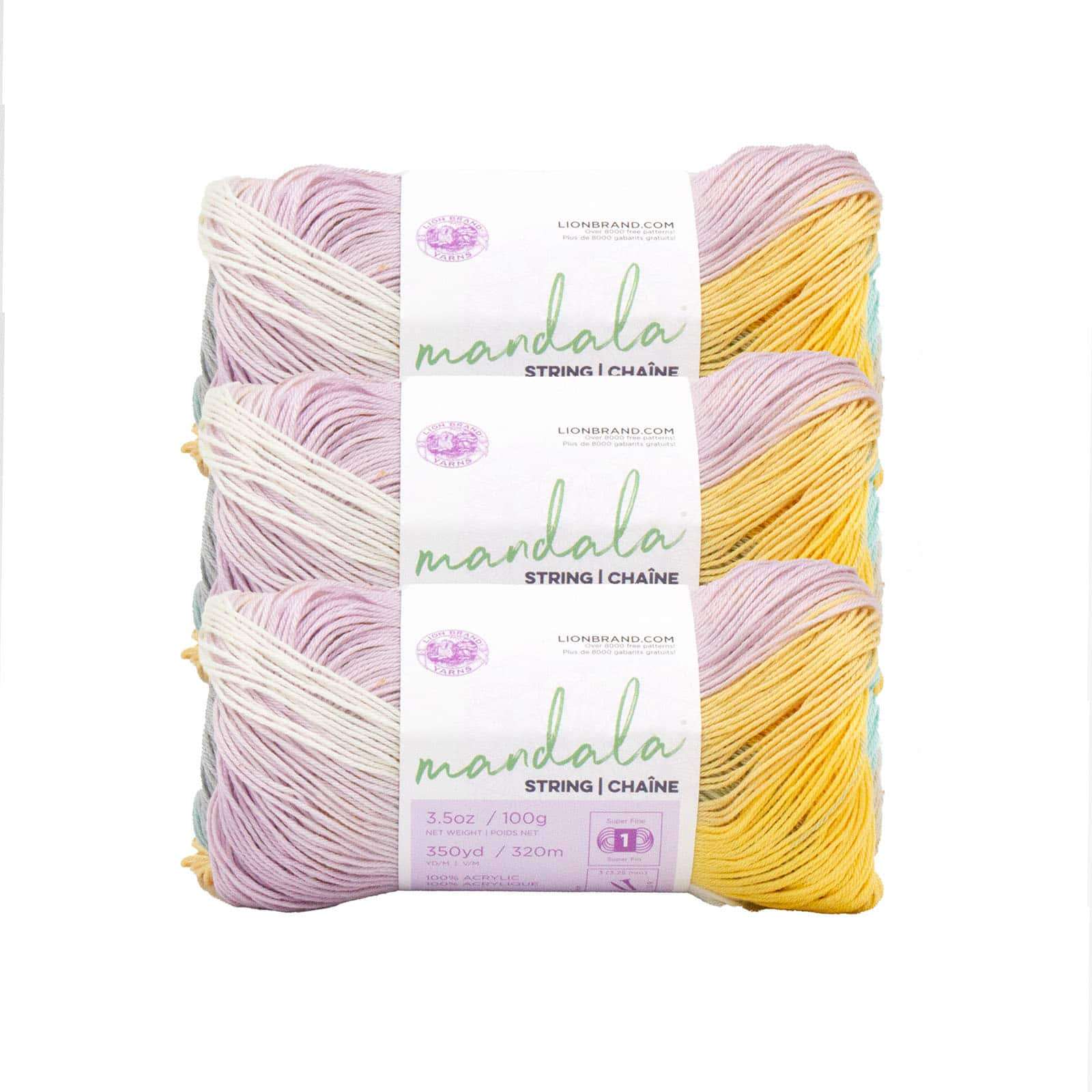 3 Pack Lion Brand&#xAE; Mandala&#xAE; String Yarn