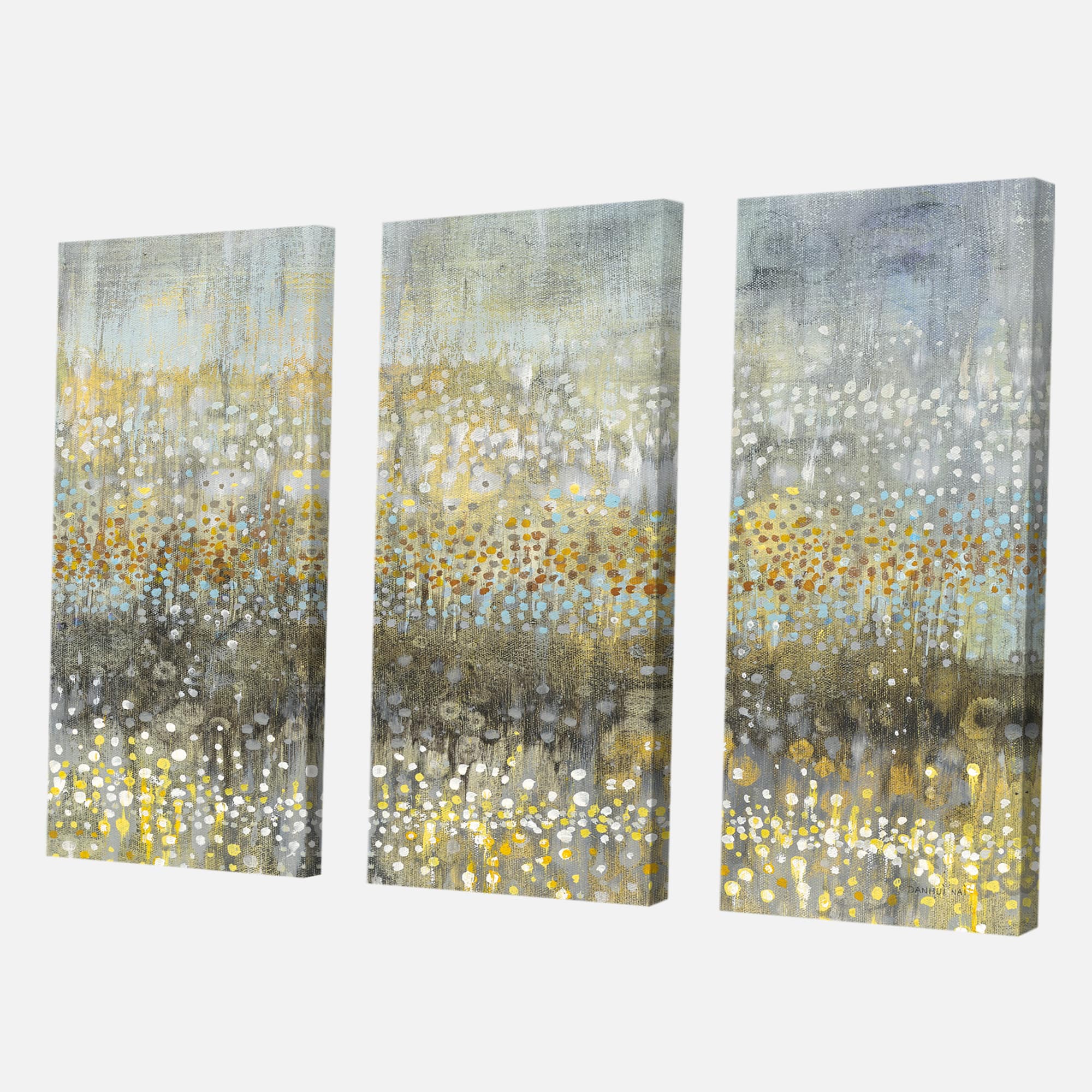 Designart - Glam Rain Abstract IV - Modern Canvas Art