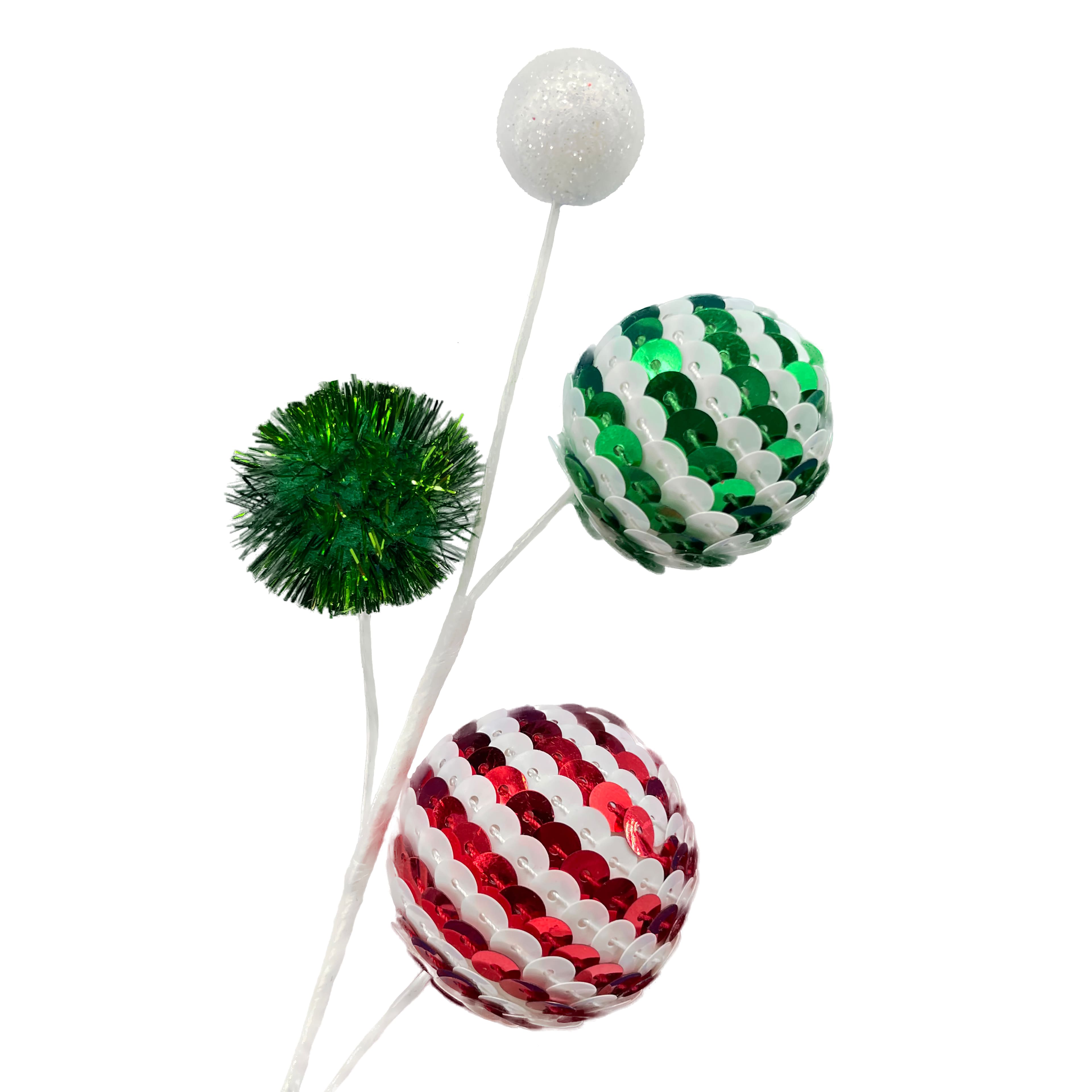 28&#x22; Red &#x26; Green Mini Ornament Stem by Ashland&#xAE;