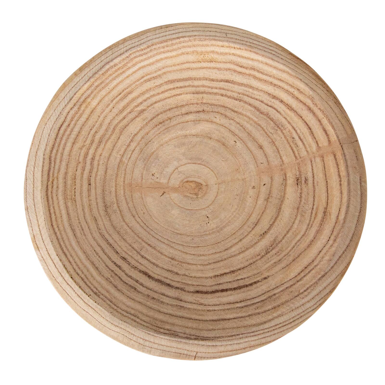 Hello Honey® 11.5" Natural Elegance Paulownia Wood Bowl