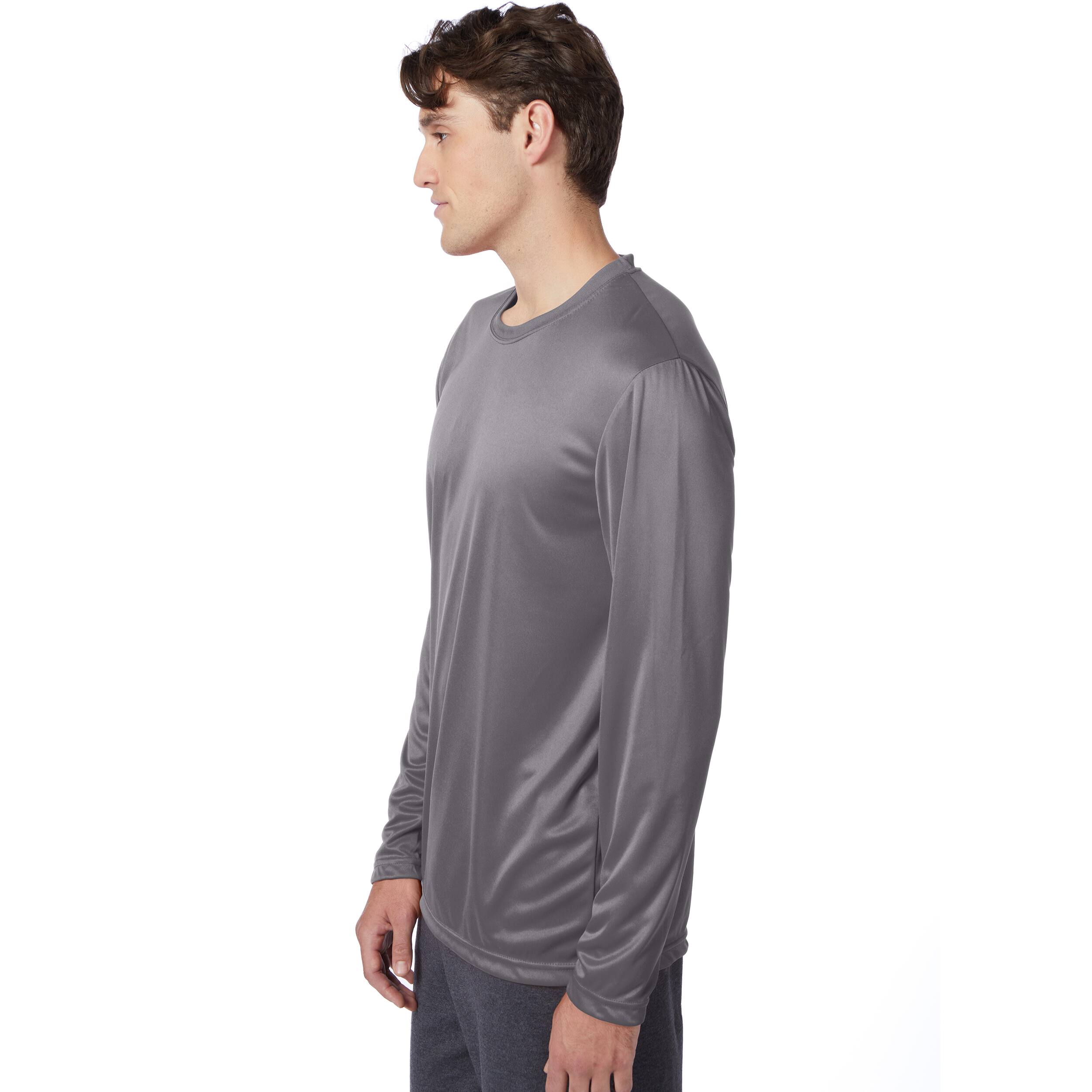 Hanes Sport Cool DRI Long Sleeve Men&#x27;s Performance T-Shirt