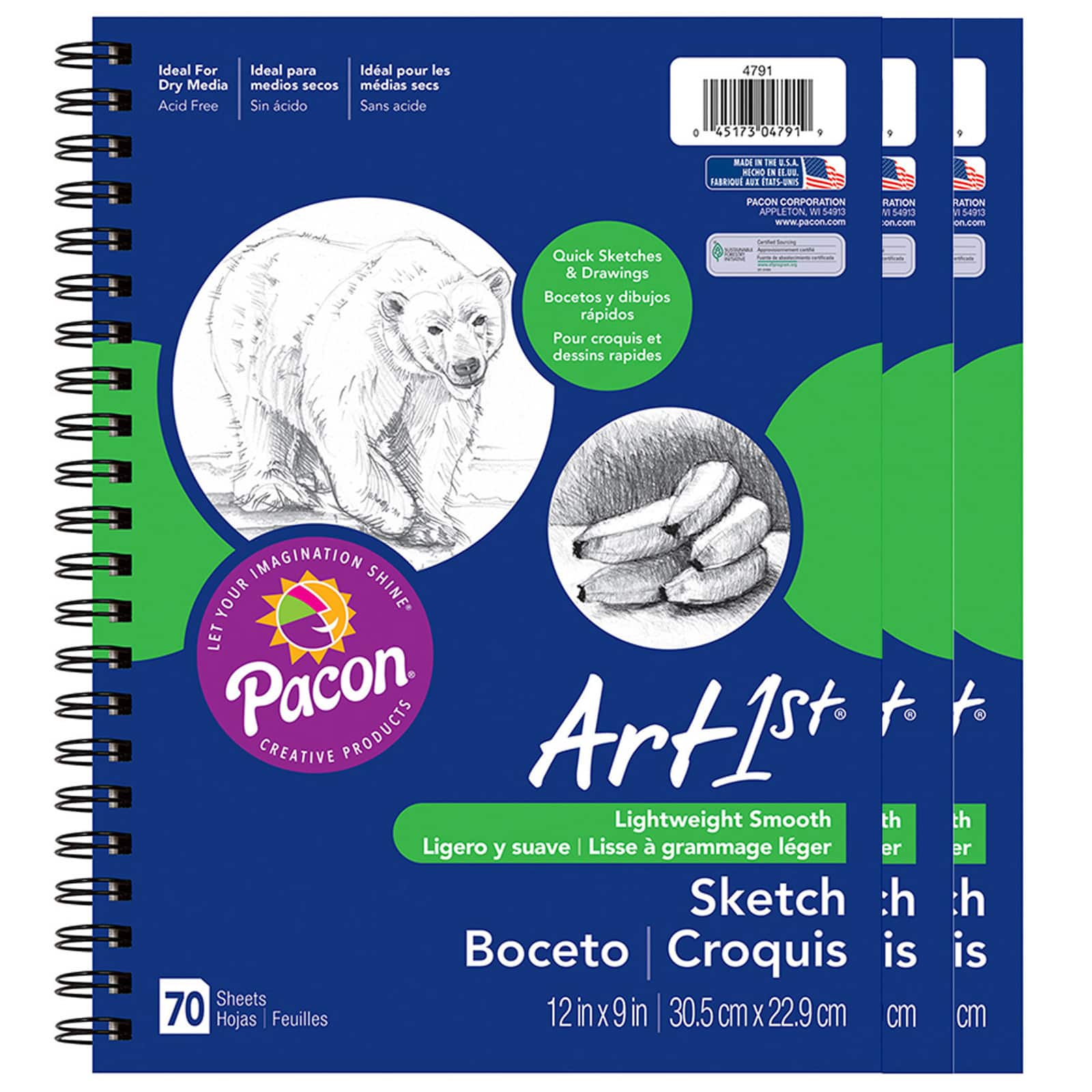 Art1st® Sketch Diaries, 3ct.