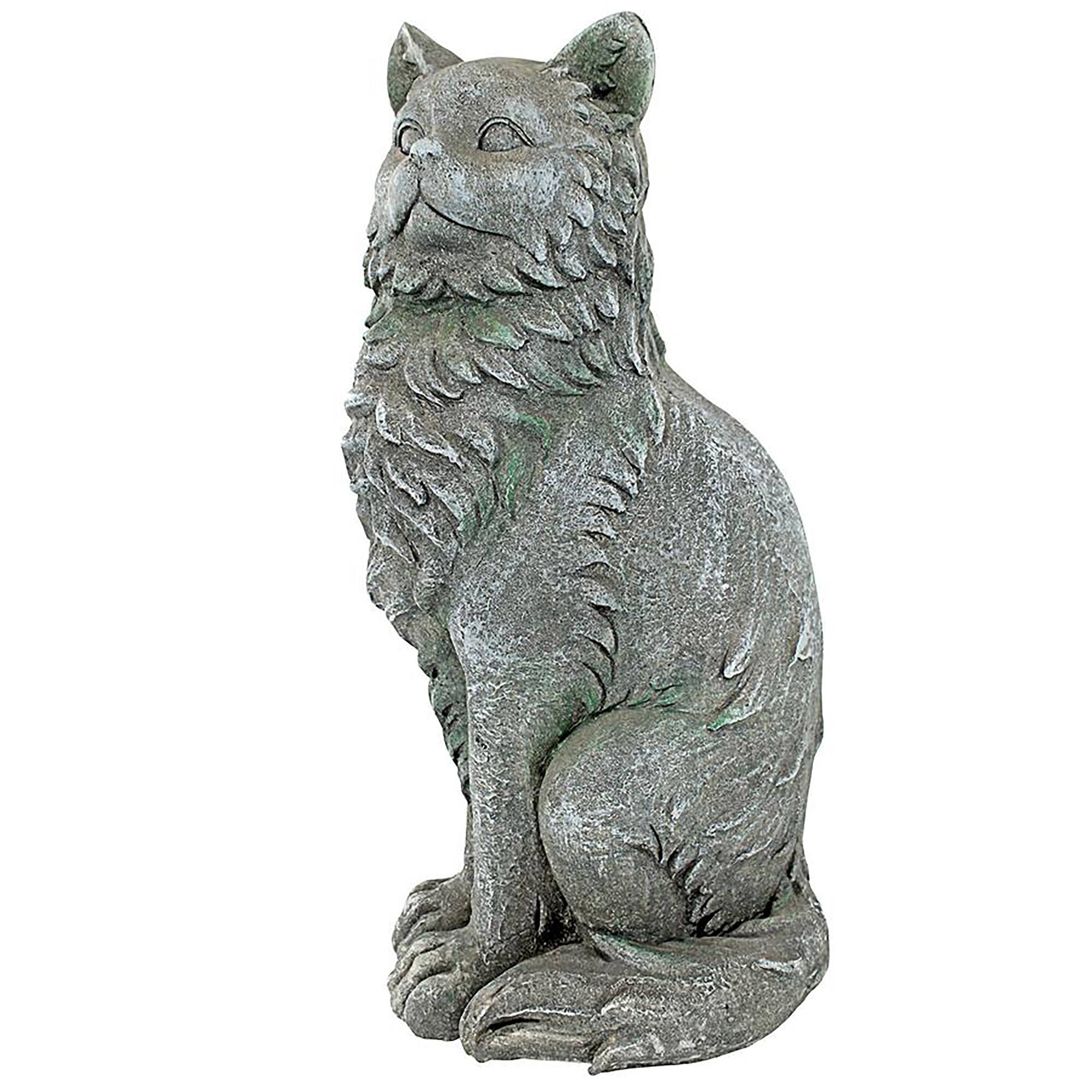 Design Toscano 25.5&#x22; King Olav V Norwegian Forest Cat Statue
