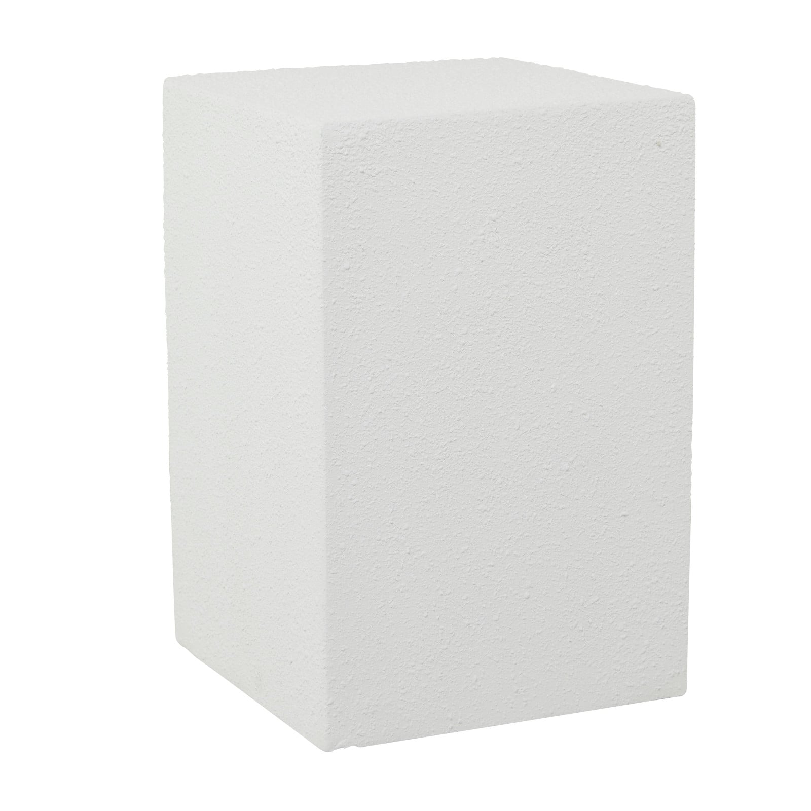 White Contemporary Garden Stool, 17" x 17" x 24"