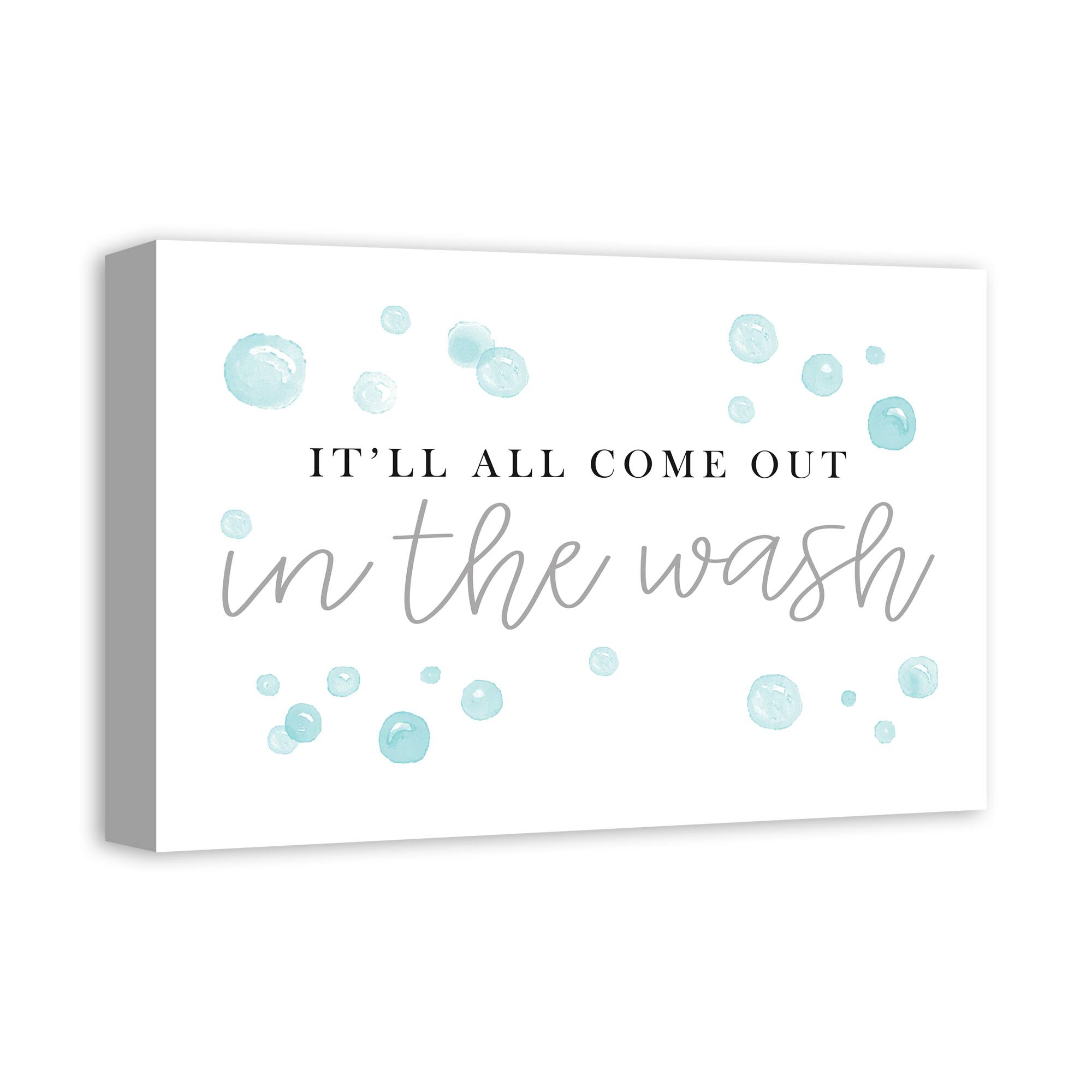 In The Wash 18" x 12" Canvas Wall Art