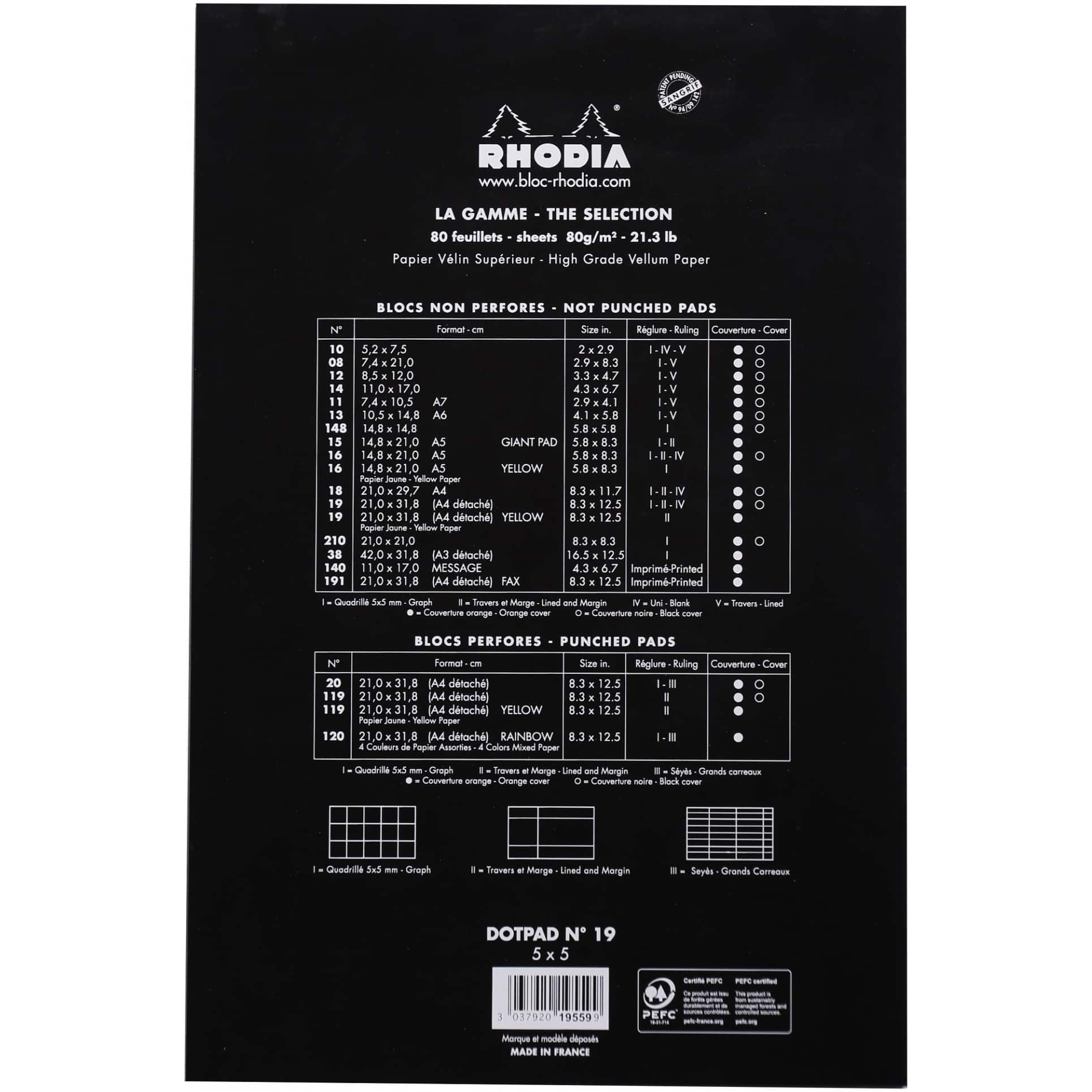 Rhodia&#xAE; dotPad Grid Pad