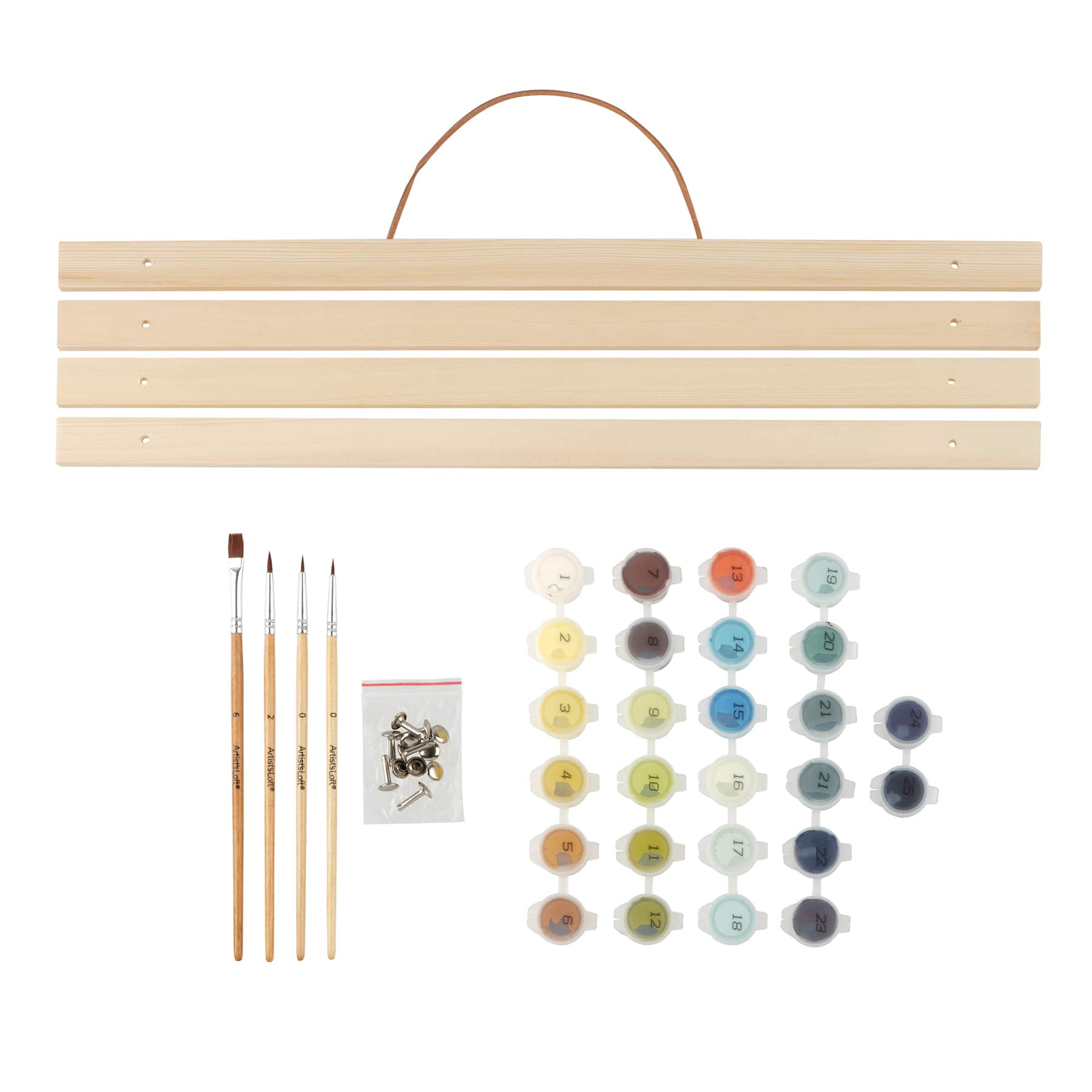 16&#x22; x 20&#x22; Dark Forest Paint-by-Number Kit with Wood Display Hanger by Artist&#x27;s Loft&#xAE;