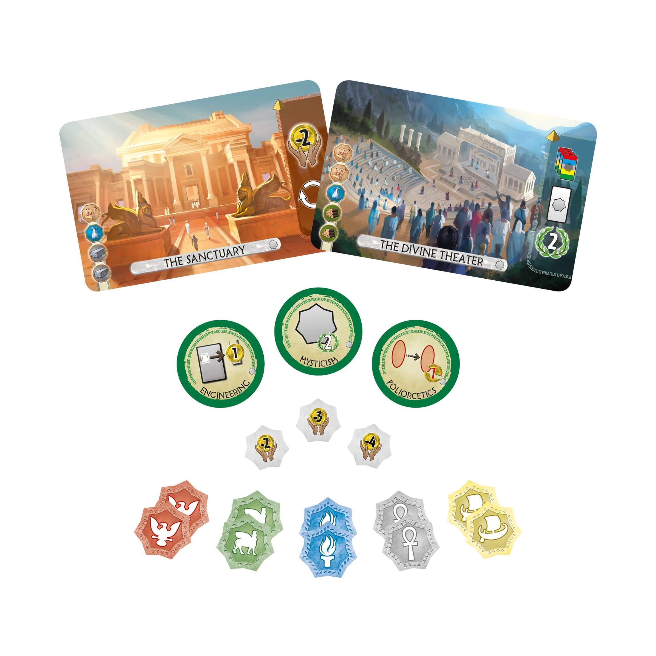 7 Wonders Duel Pantheon Board Game Expansion