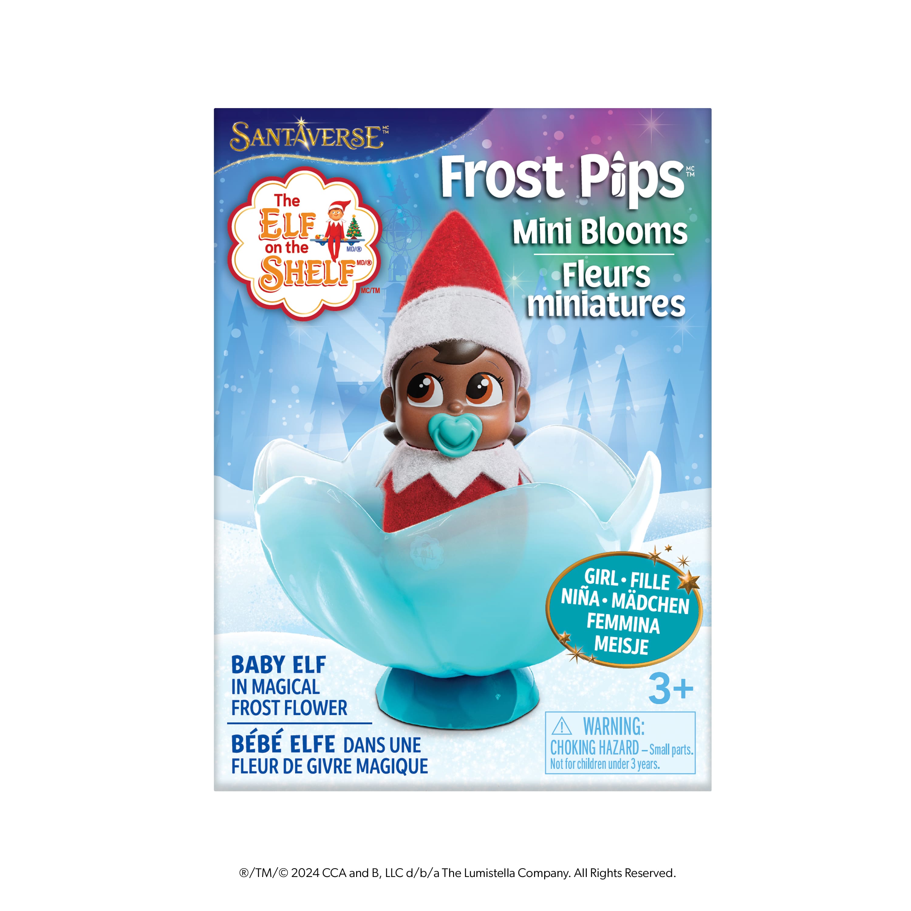 The Elf on the Shelf&#xAE; Frost Pips&#x2122; Mini Blooms Brown Eyed Girl Elf Baby