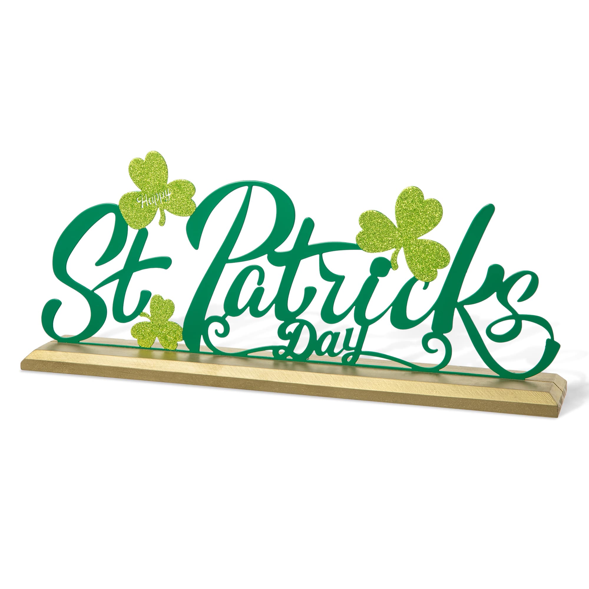 Glitzhome® 16" St. Patrick's Metal Table Décor