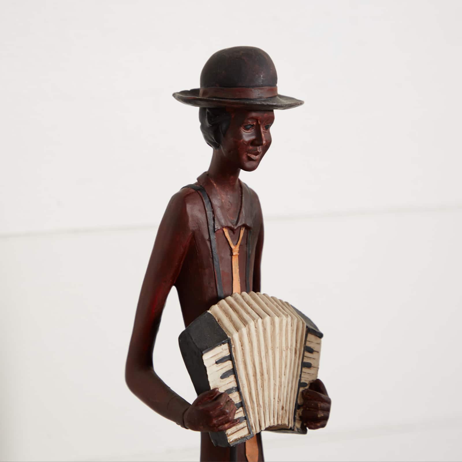 40" Brown Polystone Eclectic Musician Sculpture Set