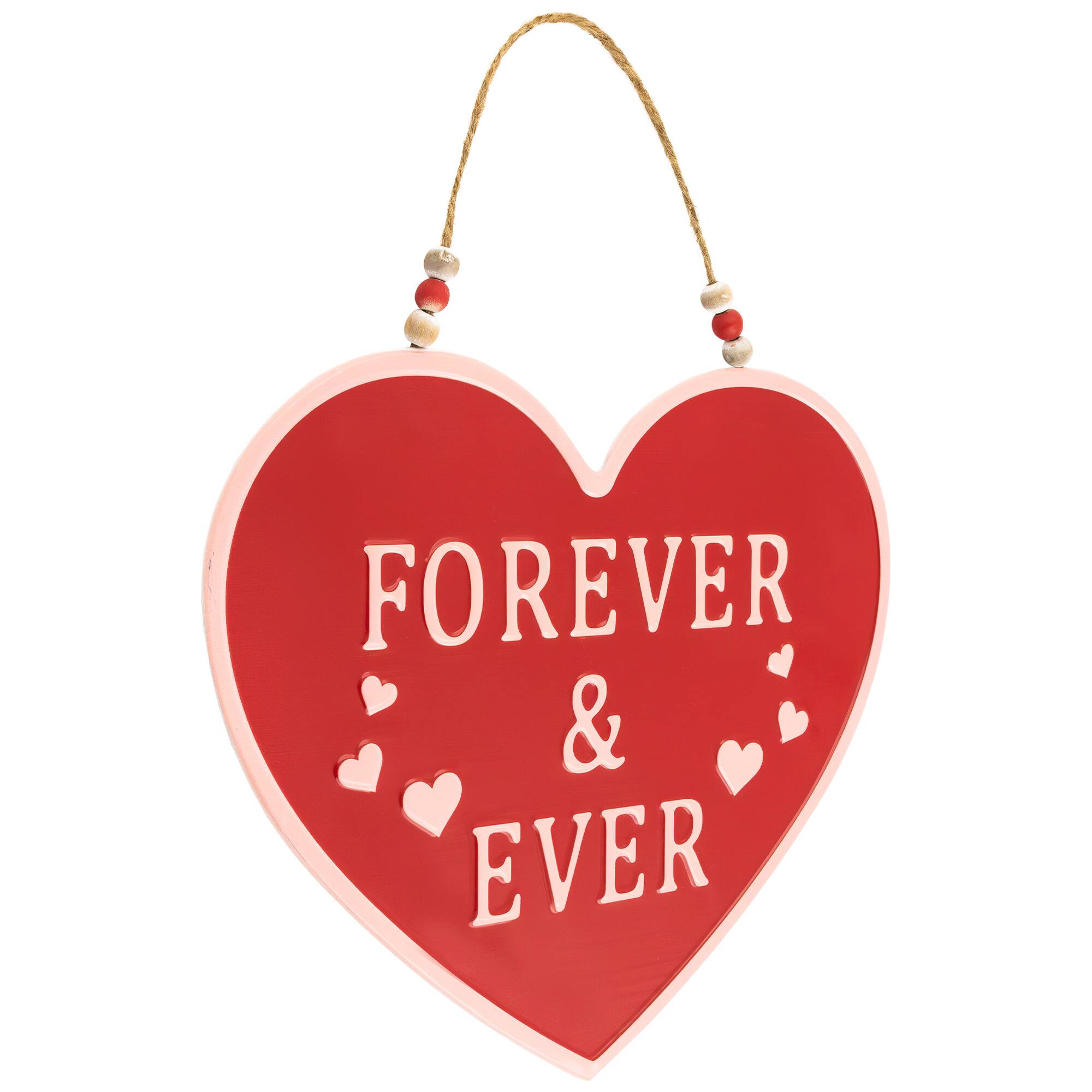 13.75" Forever & Ever Valentine's Day Wall Decoration