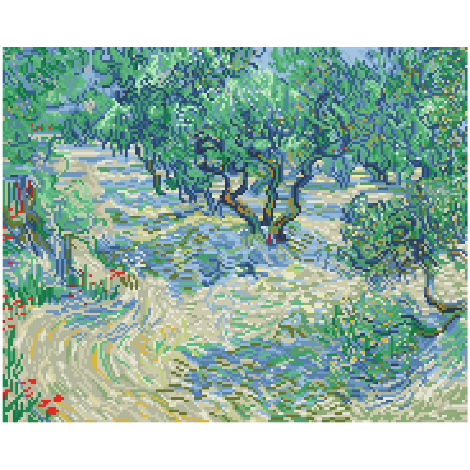 Diamond Dotz&#xAE; Advanced Olive Orchard (apres Van Gogh) Diamond Facet Art Kit