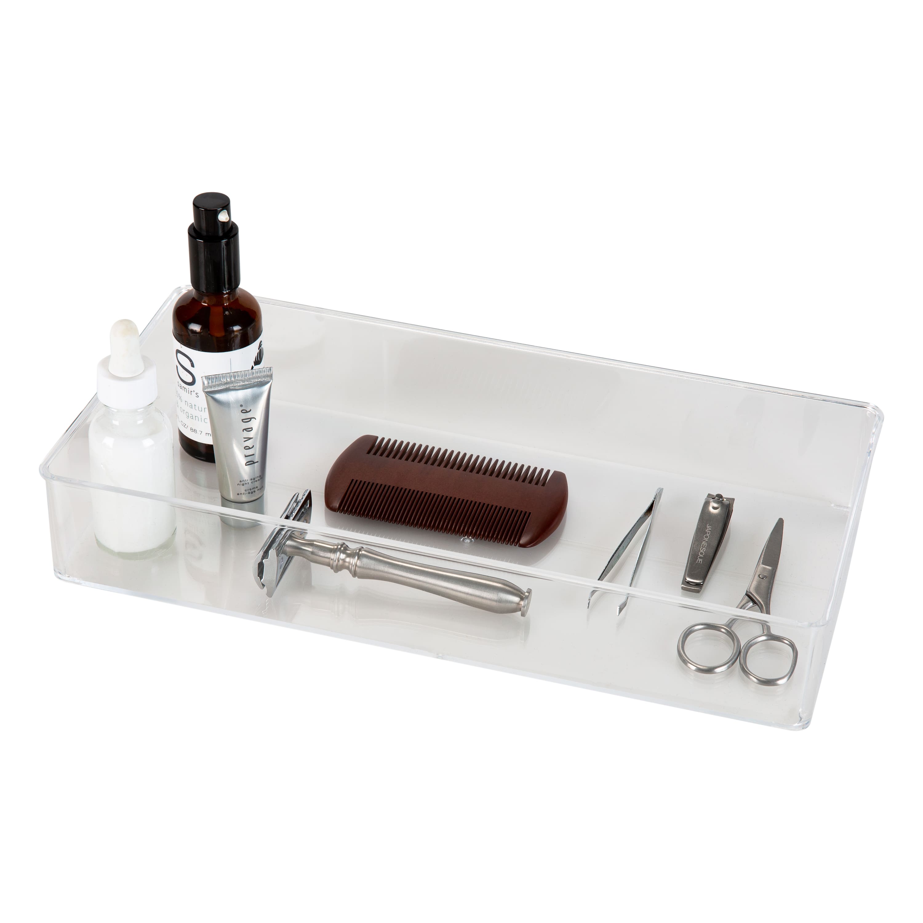 Simplify Medium Rectangular Clear Drawer Organizer