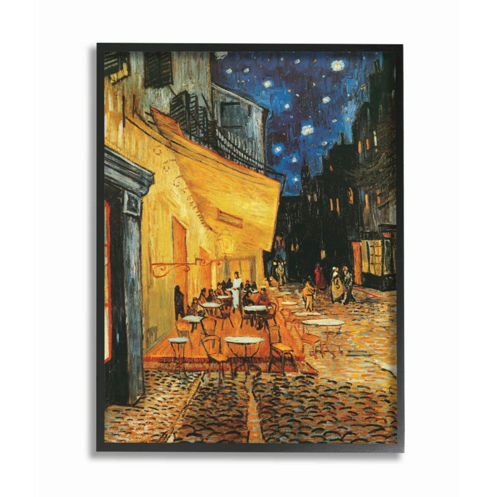 Stupell Industries Café Terrace at Night Traditional Van Gogh Painting Framed Wall Art