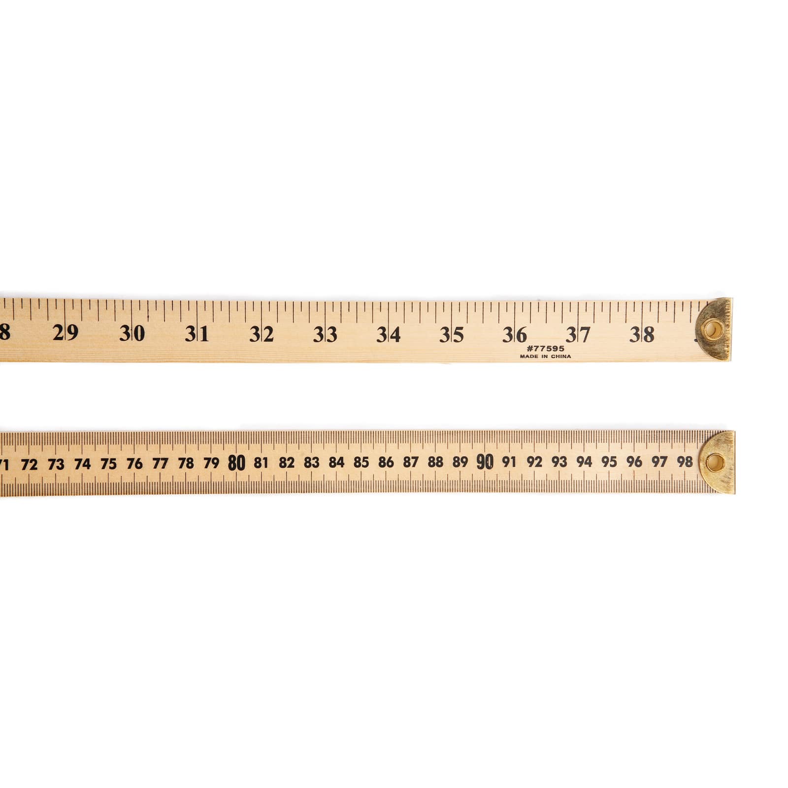 Meter Stick, Double-Sided Hardwood Metric Meter Stick with Horizontal  Reading and Protective Metal Ends PH0064E