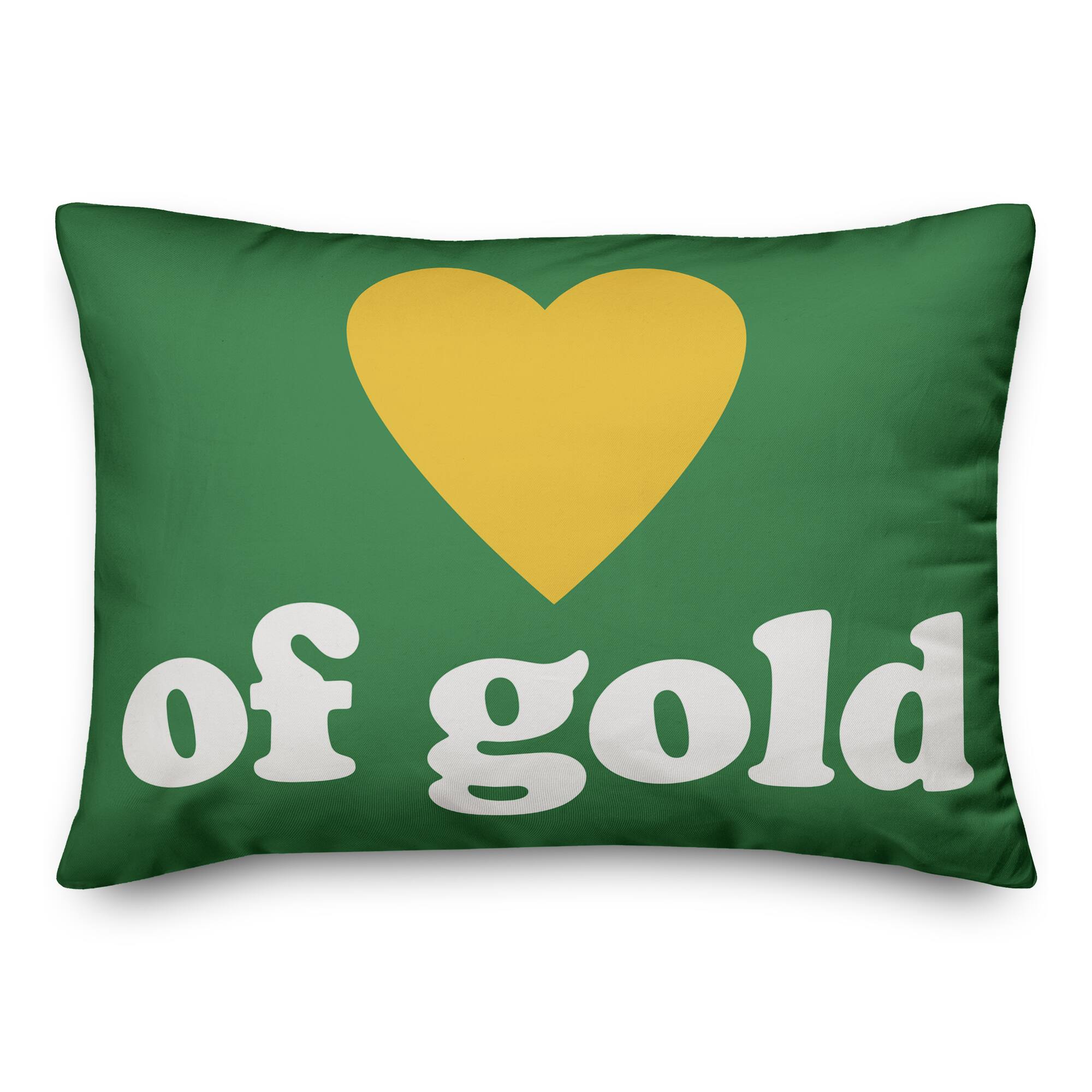 Heart of Gold Throw Pillow