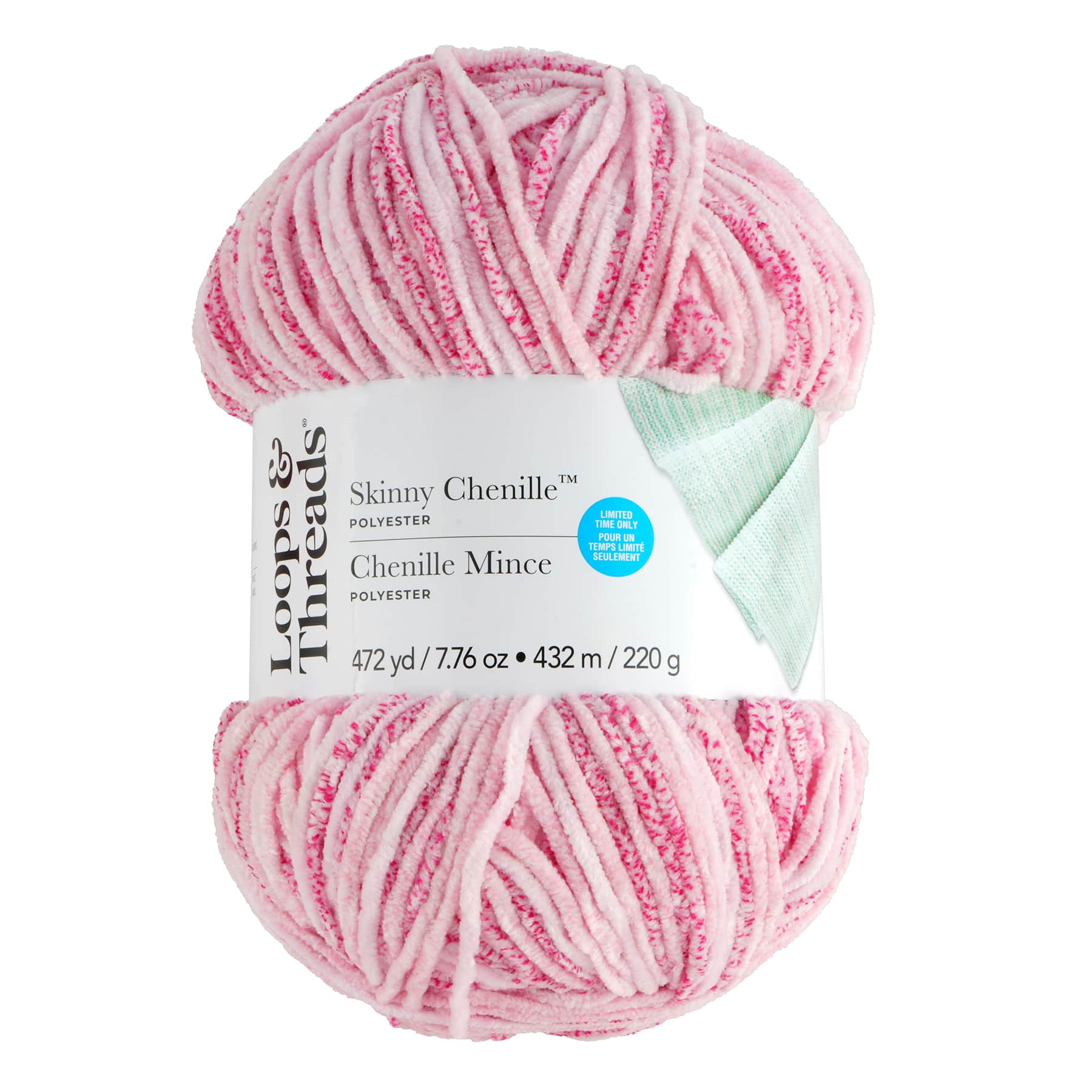 Skinny Chenille&#x2122; Stripes Yarn by Loops &#x26; Threads&#xAE;