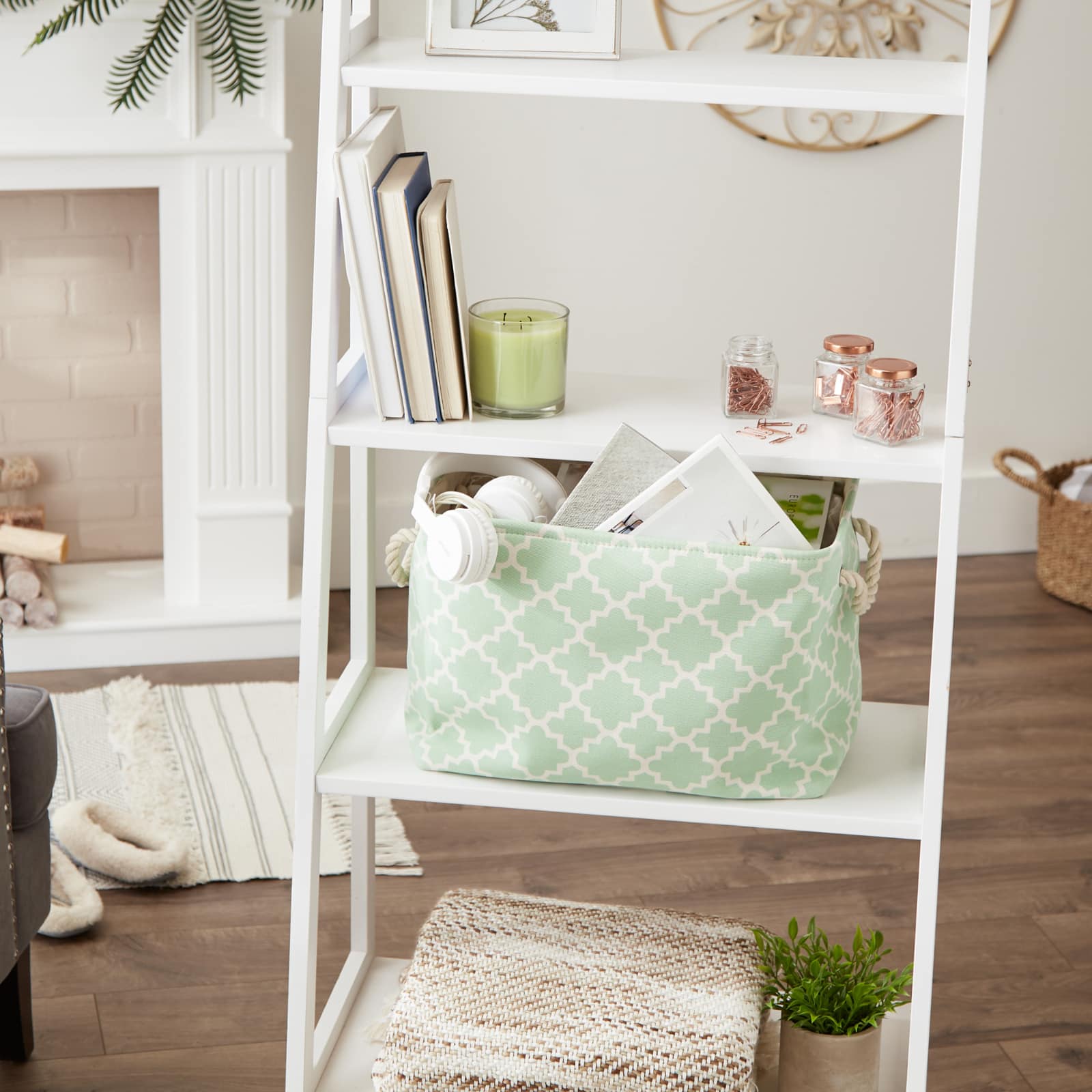 DII® Medium Rectangle Polyester Lattice Bin