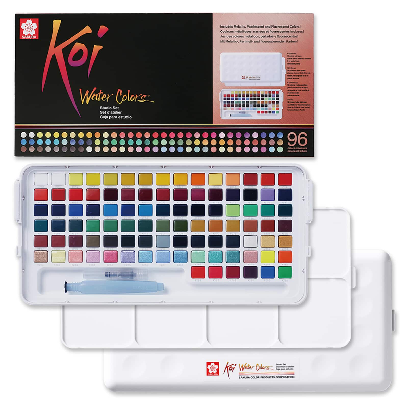 Koi® Water Colors™ 96 Color Studio Set