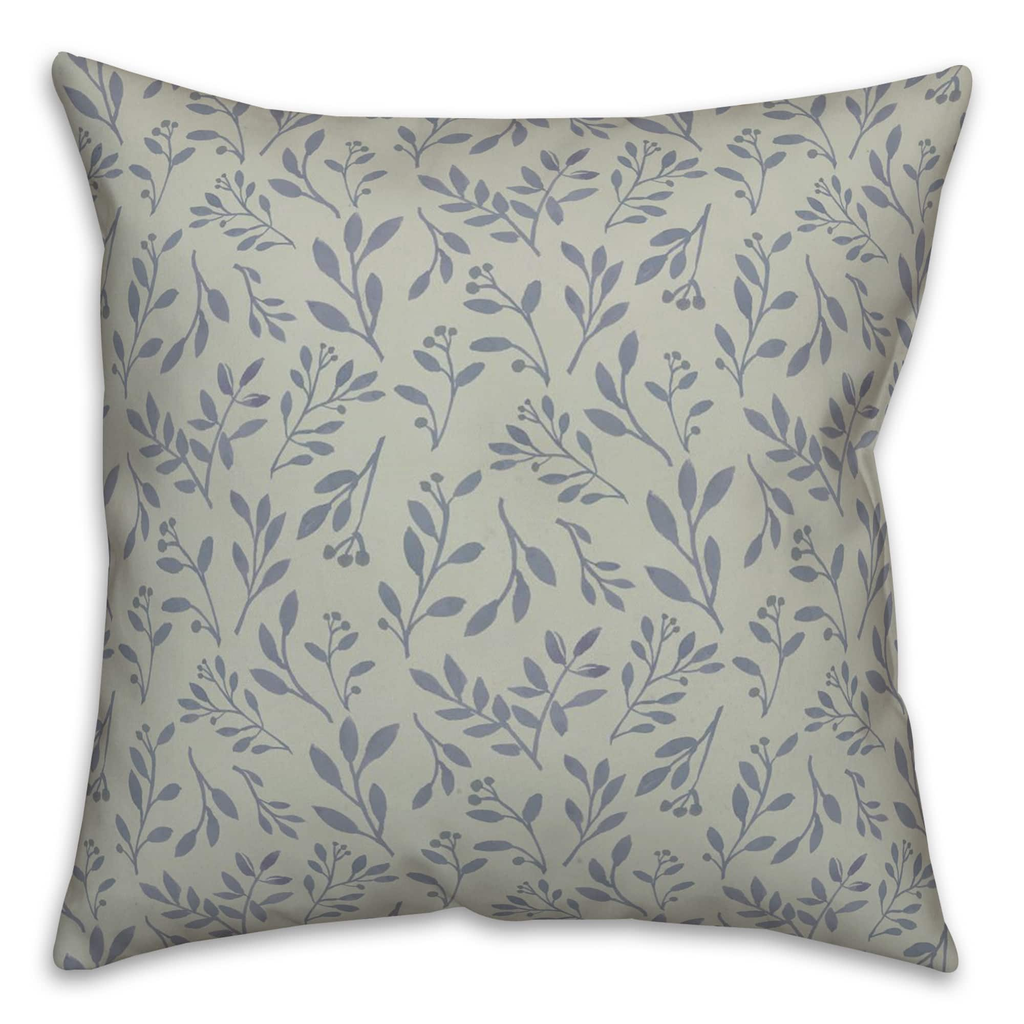 Delicate Floral Throw Pillow