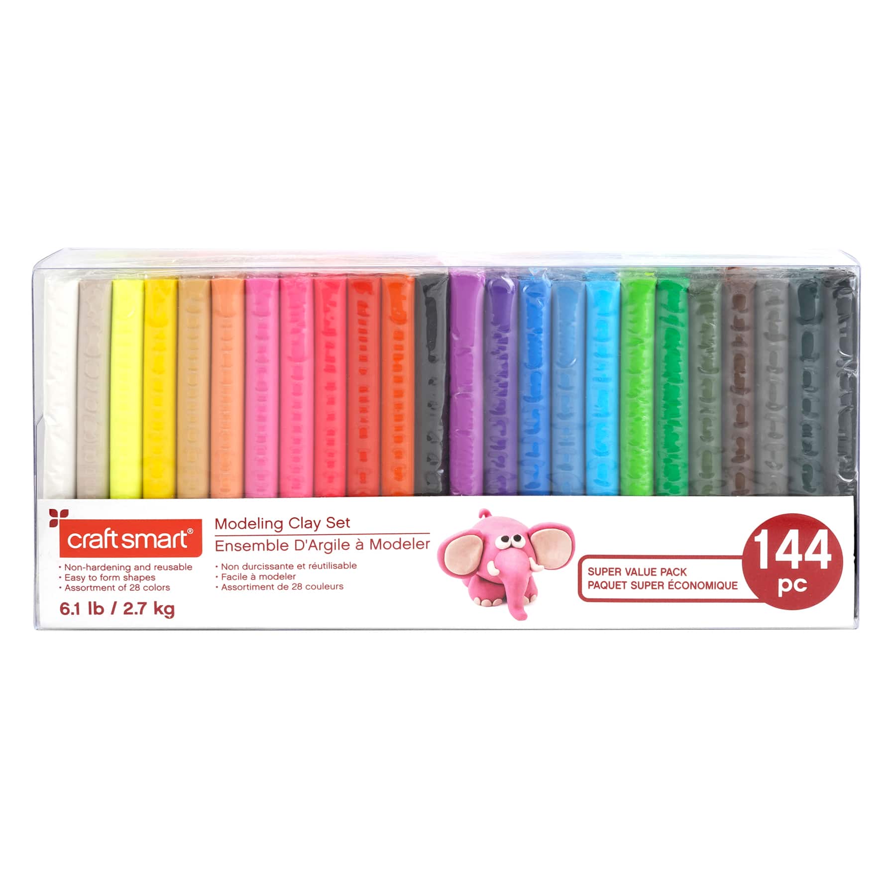 6 Packs: 144 ct. (864 total) Modeling Clay by Craft Smart&#xAE;