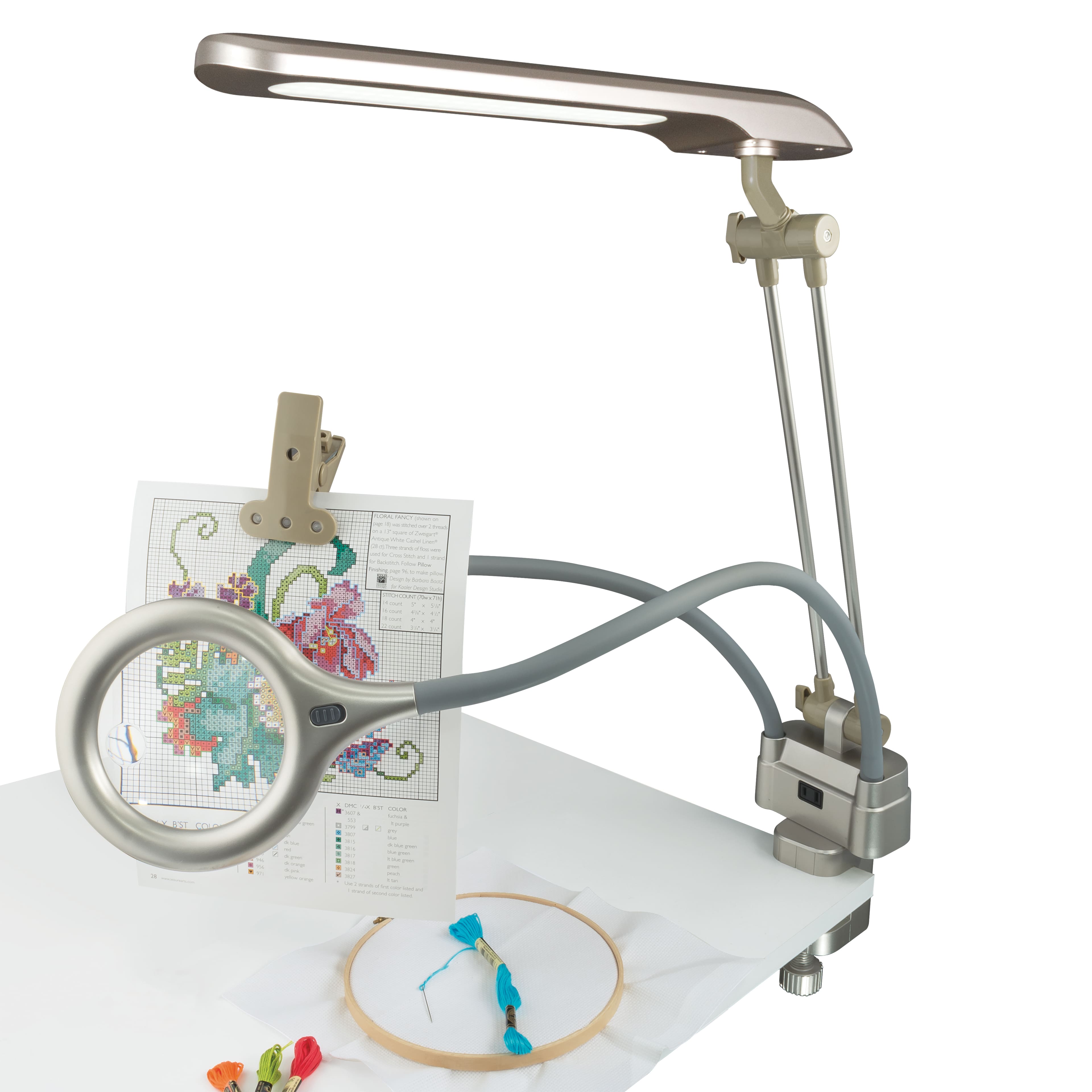 OttLite Ultimate LED 3-in-1 Creative Station with Magnifier