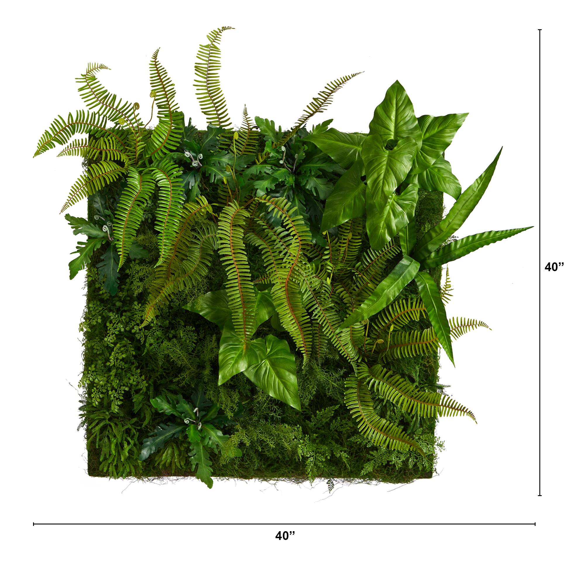 40&#x22; Forest Artificial Wall Mat