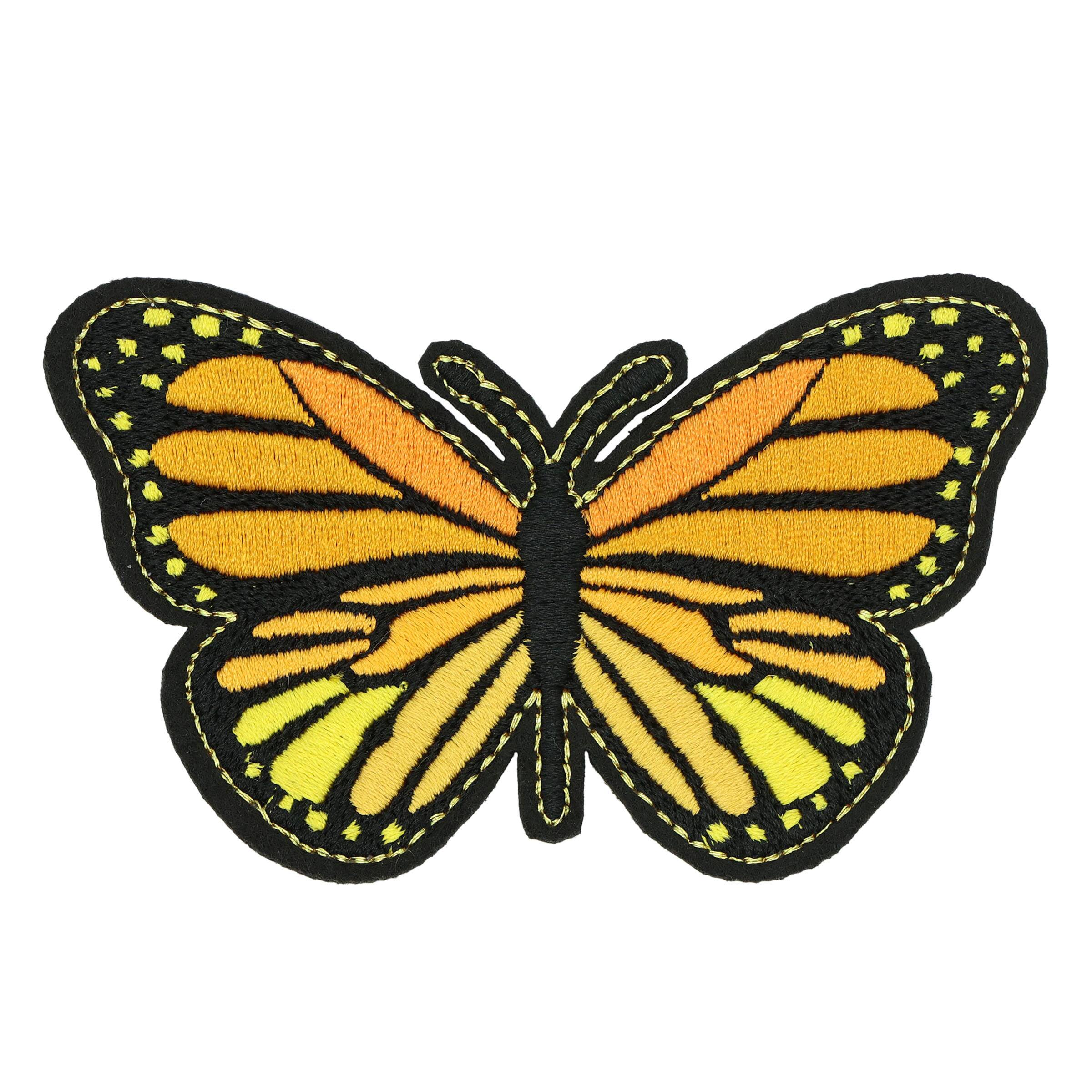 Iron-On & Adhesive Butterfly Embroidered Patch by Make Market®
