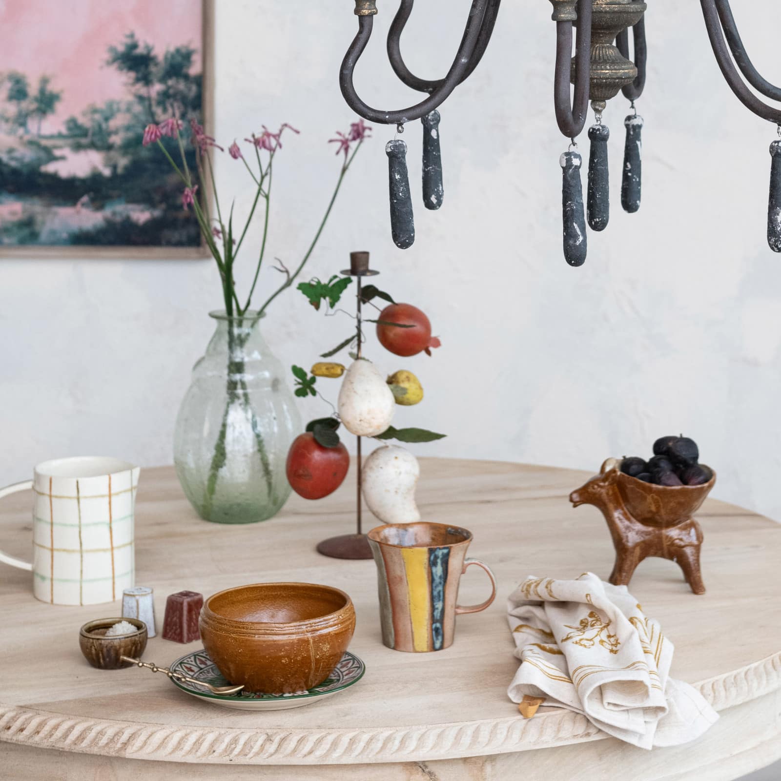 Hello Honey® 16oz. Rustic Striped Stoneware Mugs, 6ct.