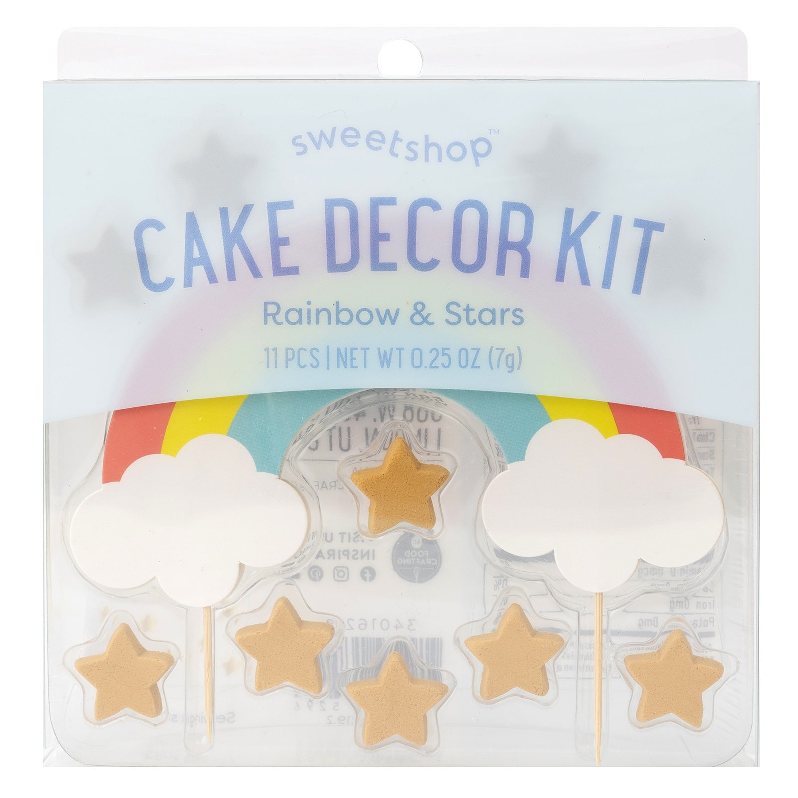 Sweetshop&#x2122; Rainbow &#x26; Stars Cake Decor Kit
