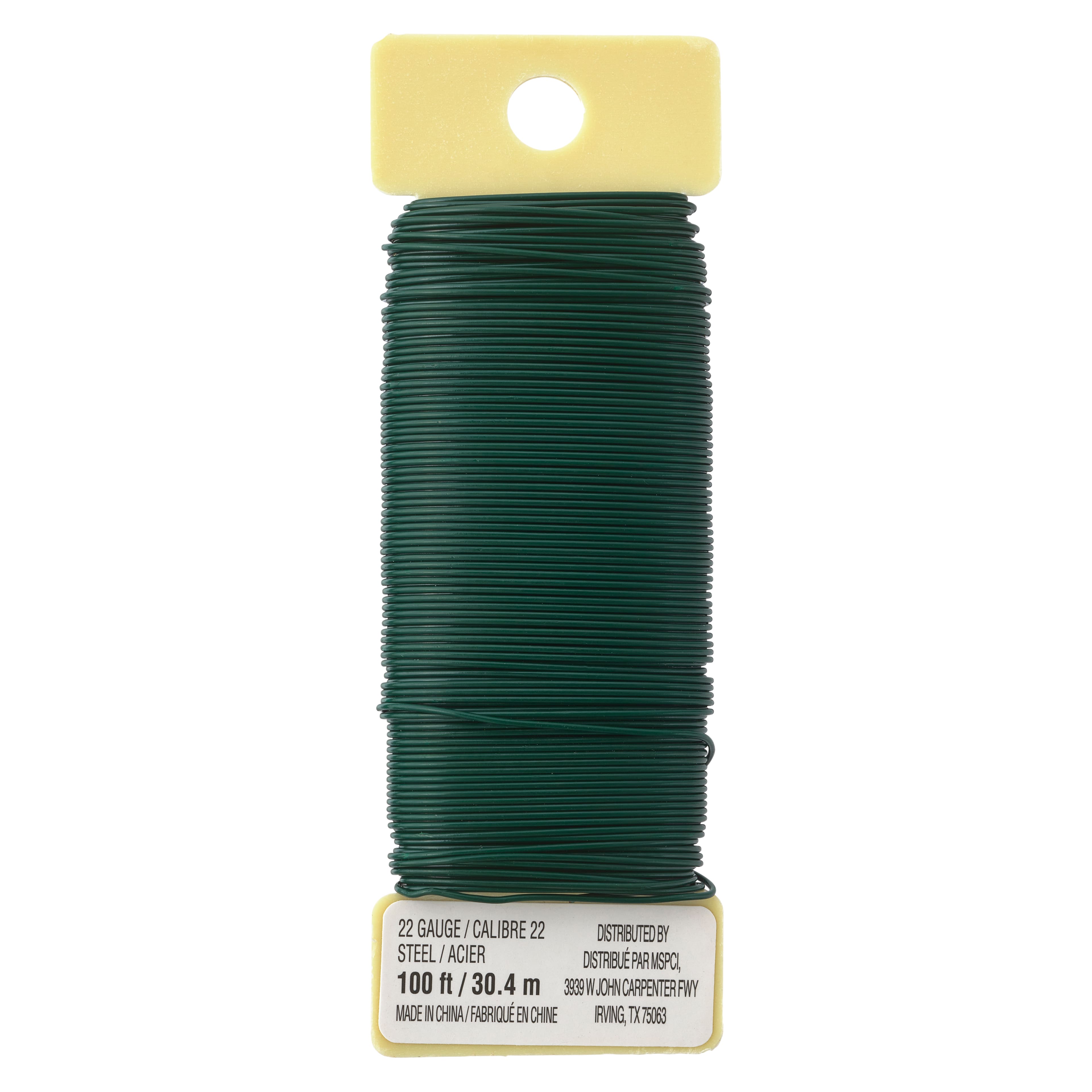 Panacea™ Green Floral Wire, 22 Gauge