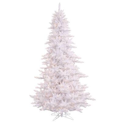 3ft. Pre-Lit White Fir Artificial Christmas Tree, Warm White LED Lights ...