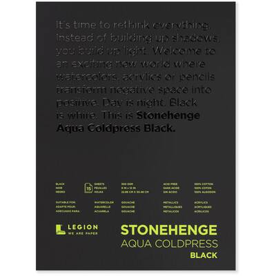 Legion Stonehenge Aqua Black Watercolor Paper Pads