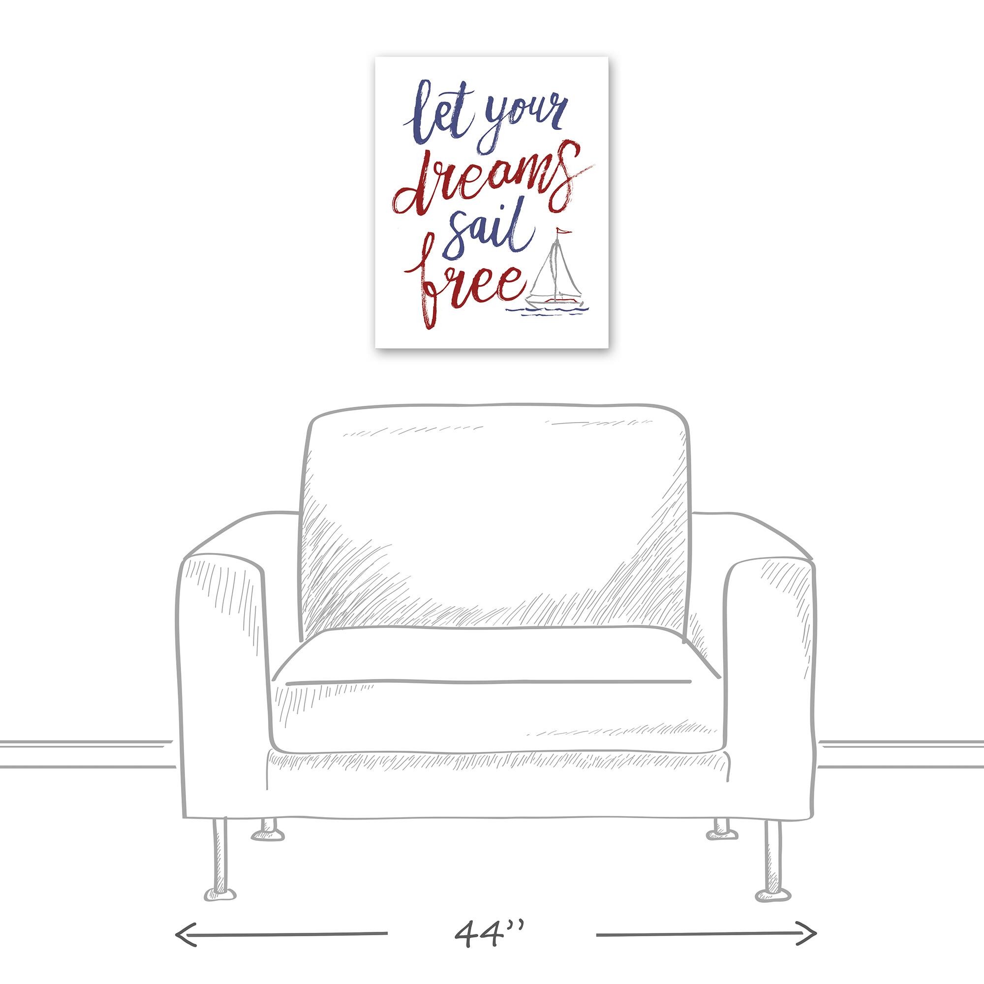 Let Your Dreams Sail Free Canvas Wall Art