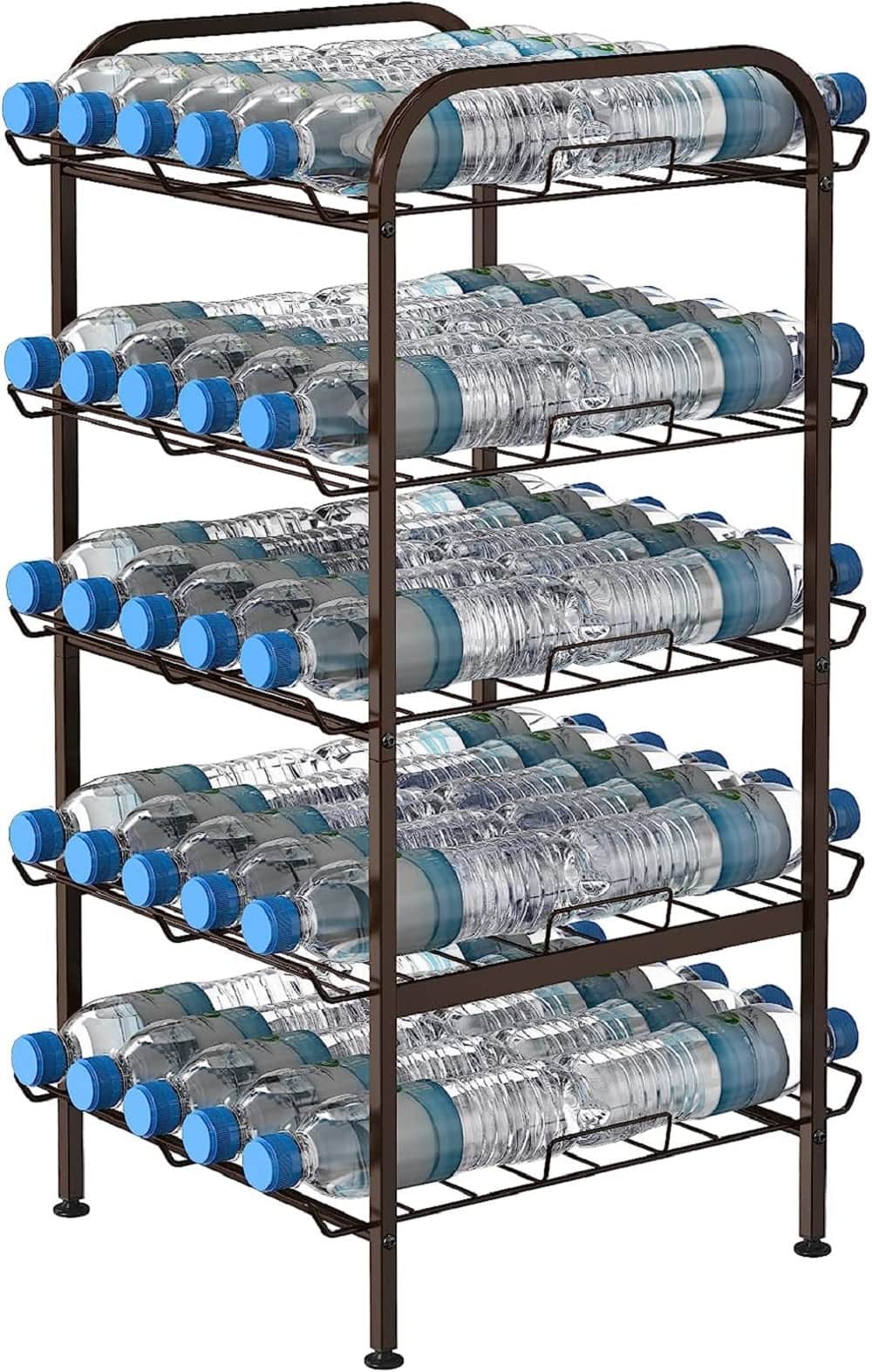 NEX™ 31" Bronze Freestanding 5-Tier Water Bottle Organizer